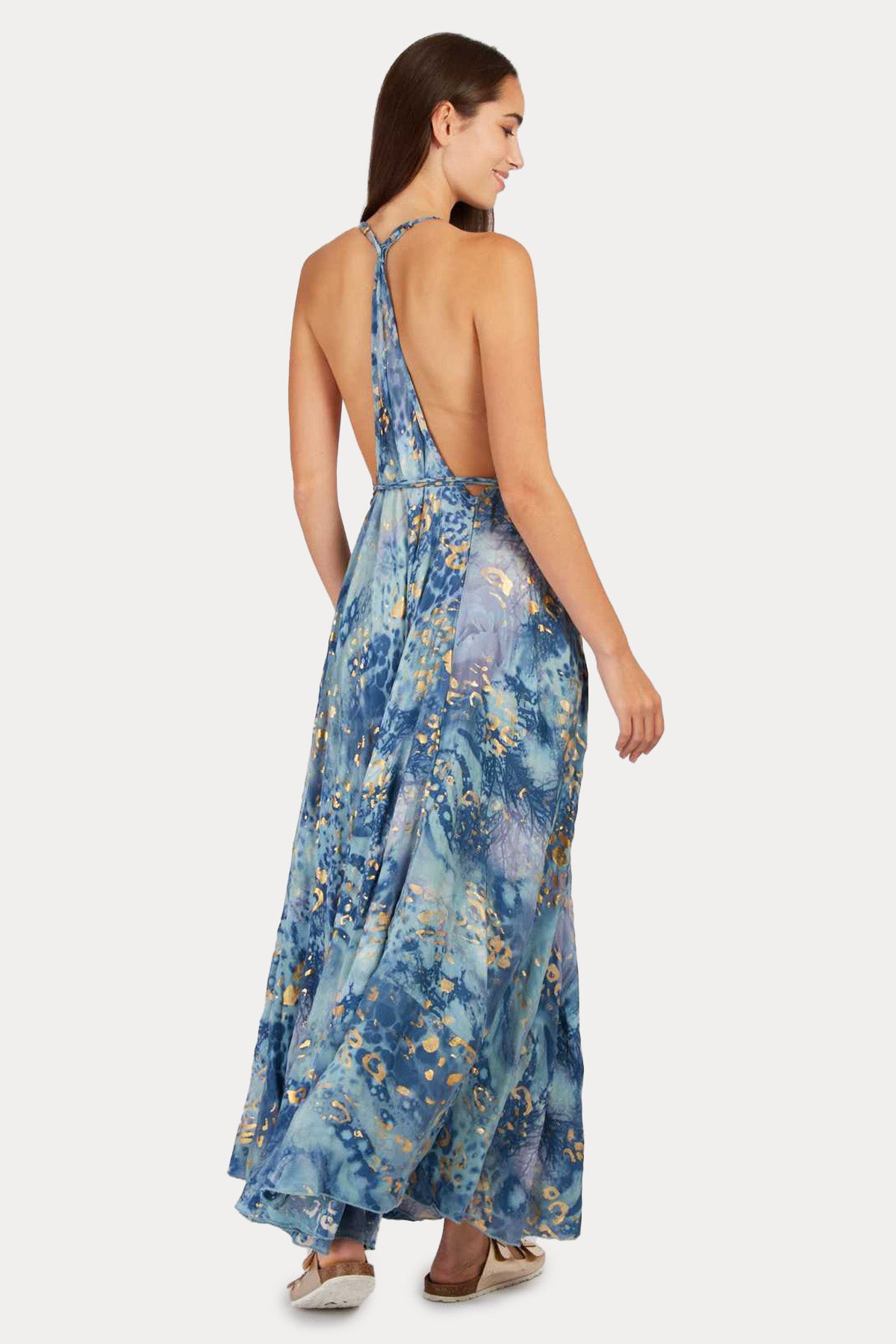 Rene Derhy Petropolis İp Kemerli Maxi Elbise