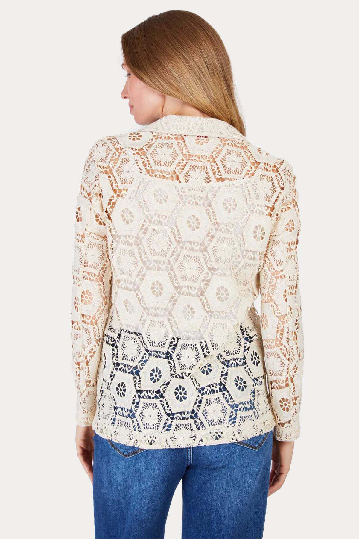 Rene Derhy Jonas Classic Tailored Lazer Kesim Dantel Nakış Blazer Ceket