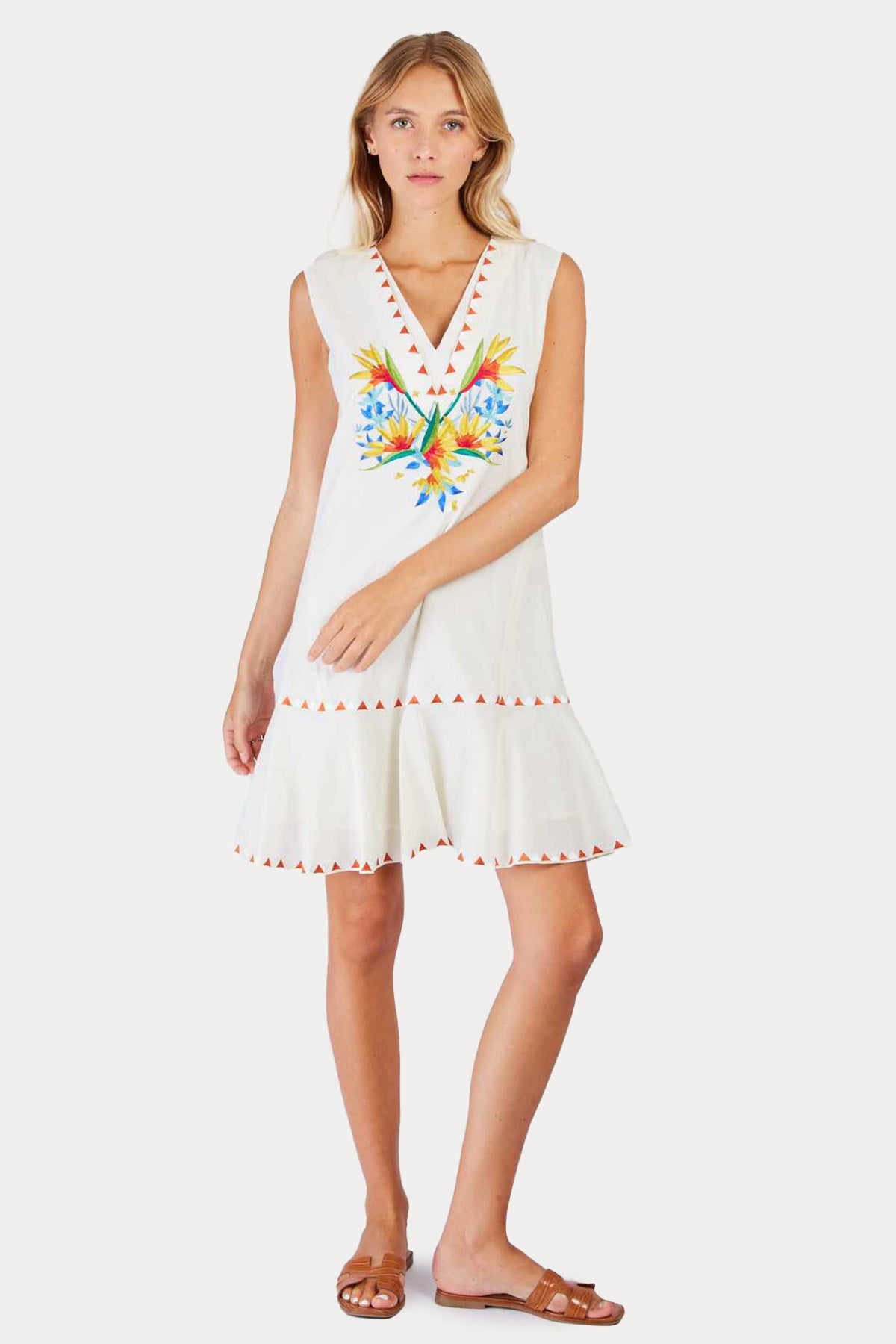 Rene Derhy Clara Relaxed Fit Mini Elbise