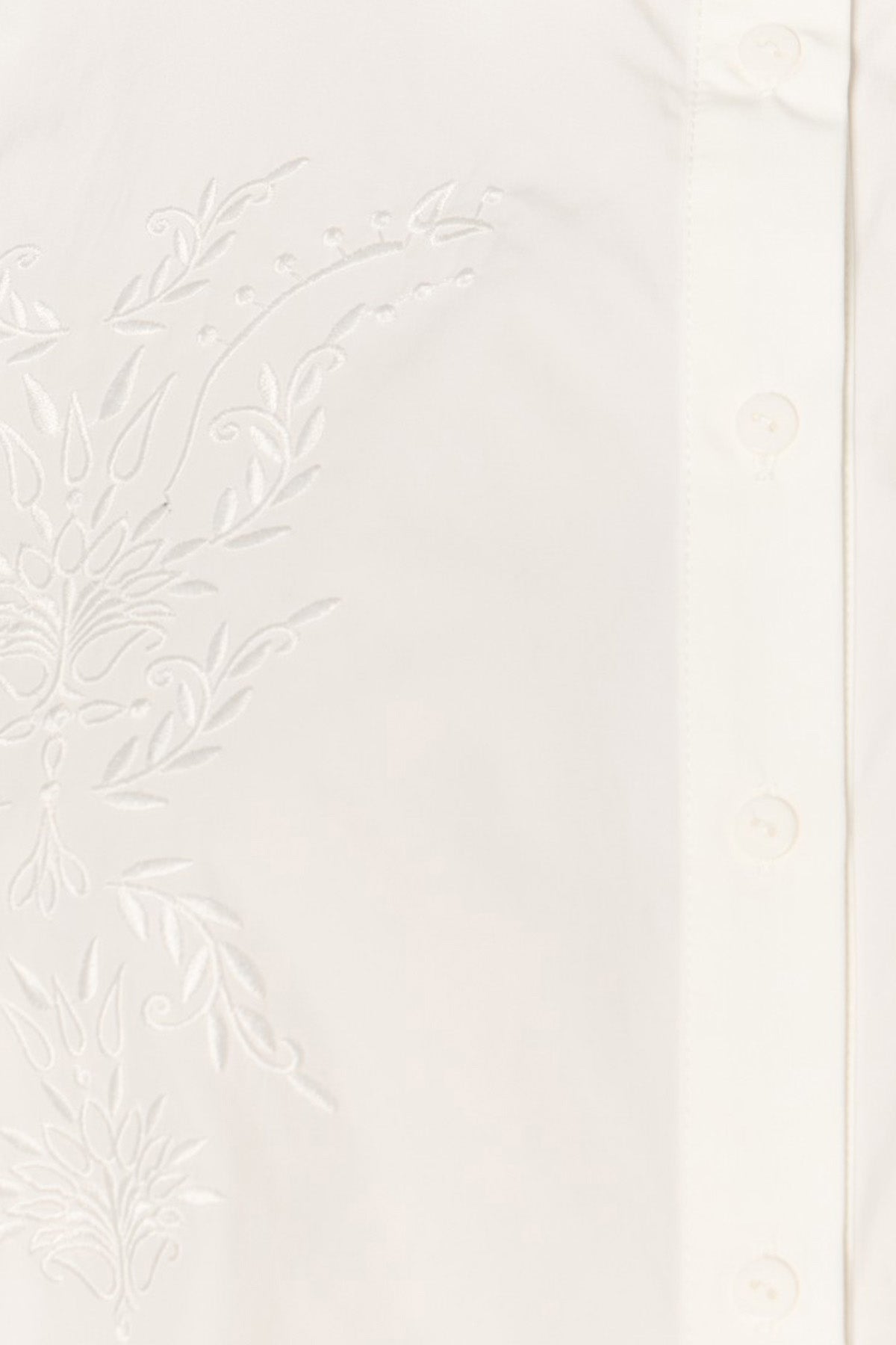 Berenice Chizzy Relaxed Fit Dantel Nakışlı Crop Gömlek