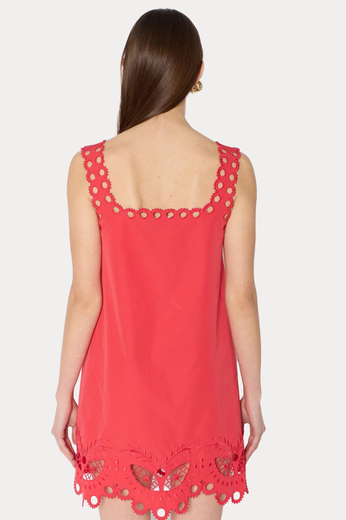 Berenice Rizzy Regular Fit Dantel Nakış Mini Elbise