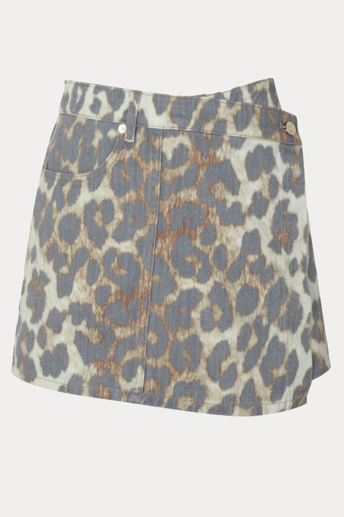 Berenice Jery Leopar Desenli Şort