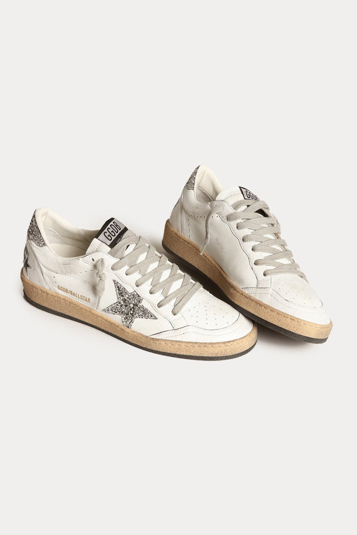 Golden Goose Ball-Star Payetli Deri Sneaker Ayakkabı-Ayakkabı-Libas