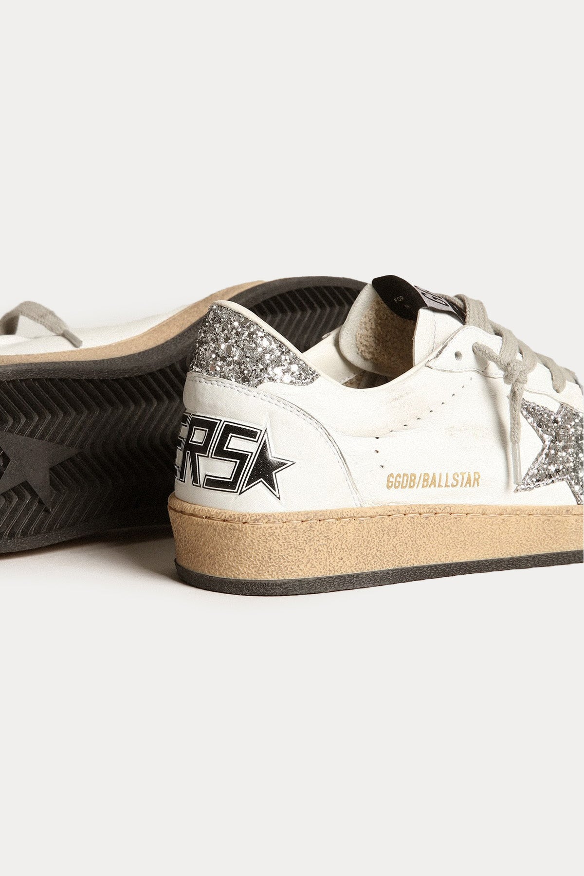 Golden Goose Ball-Star Payetli Deri Sneaker Ayakkabı-Ayakkabı-Libas