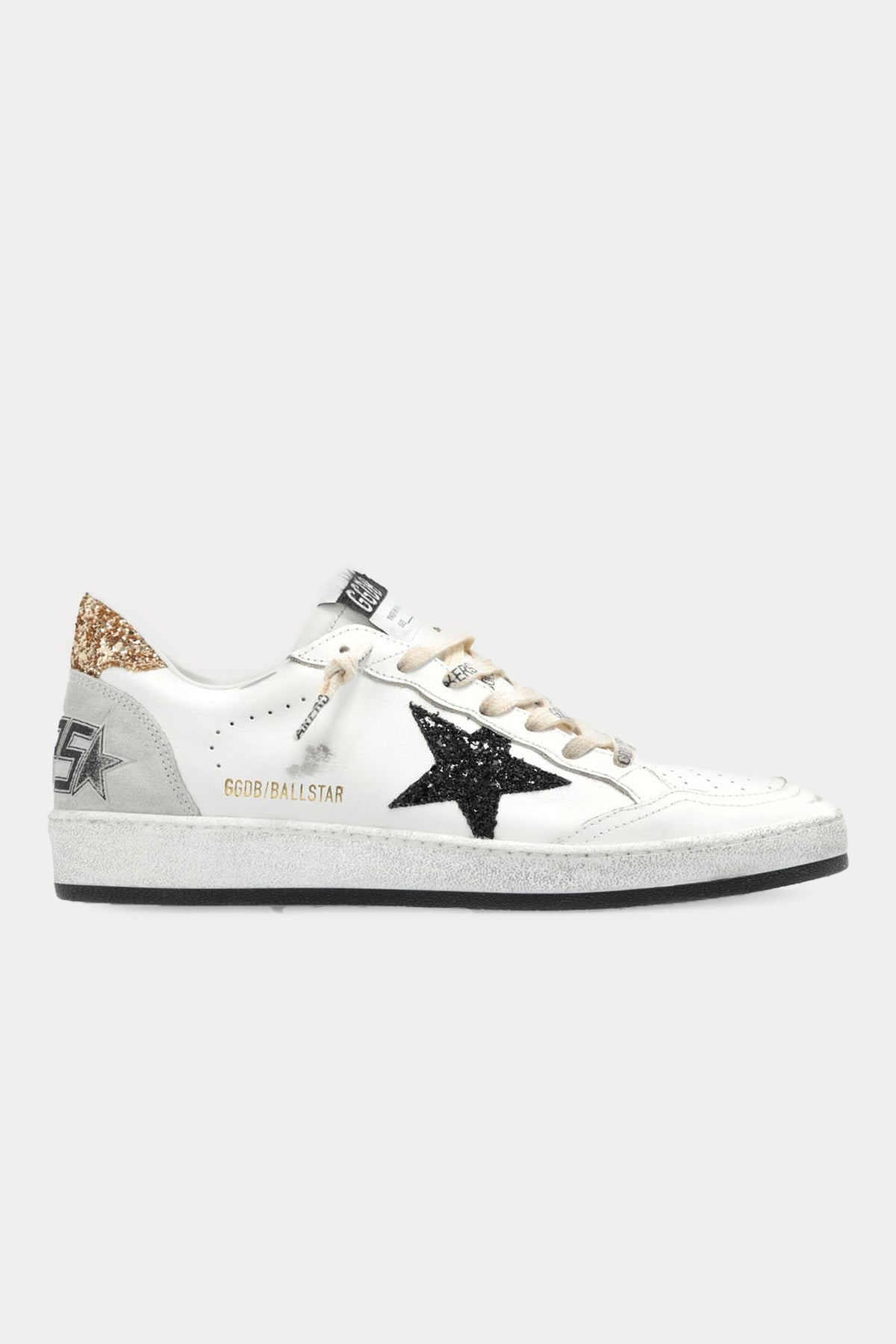Golden Goose Ball-Star Payetli Deri Sneaker Ayakkabı