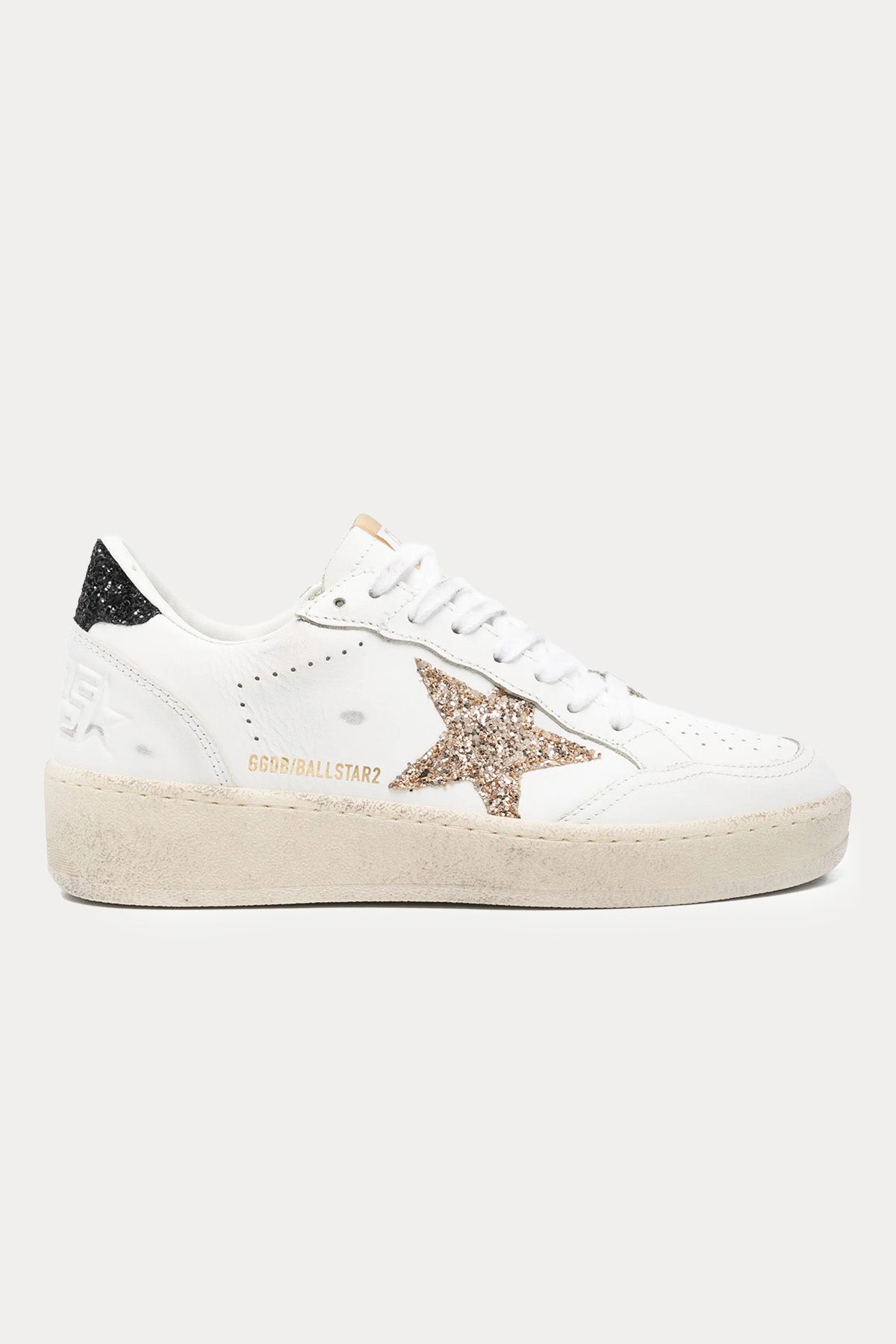 Golden Goose Ball-Star Payetli Deri Sneaker Ayakkabı