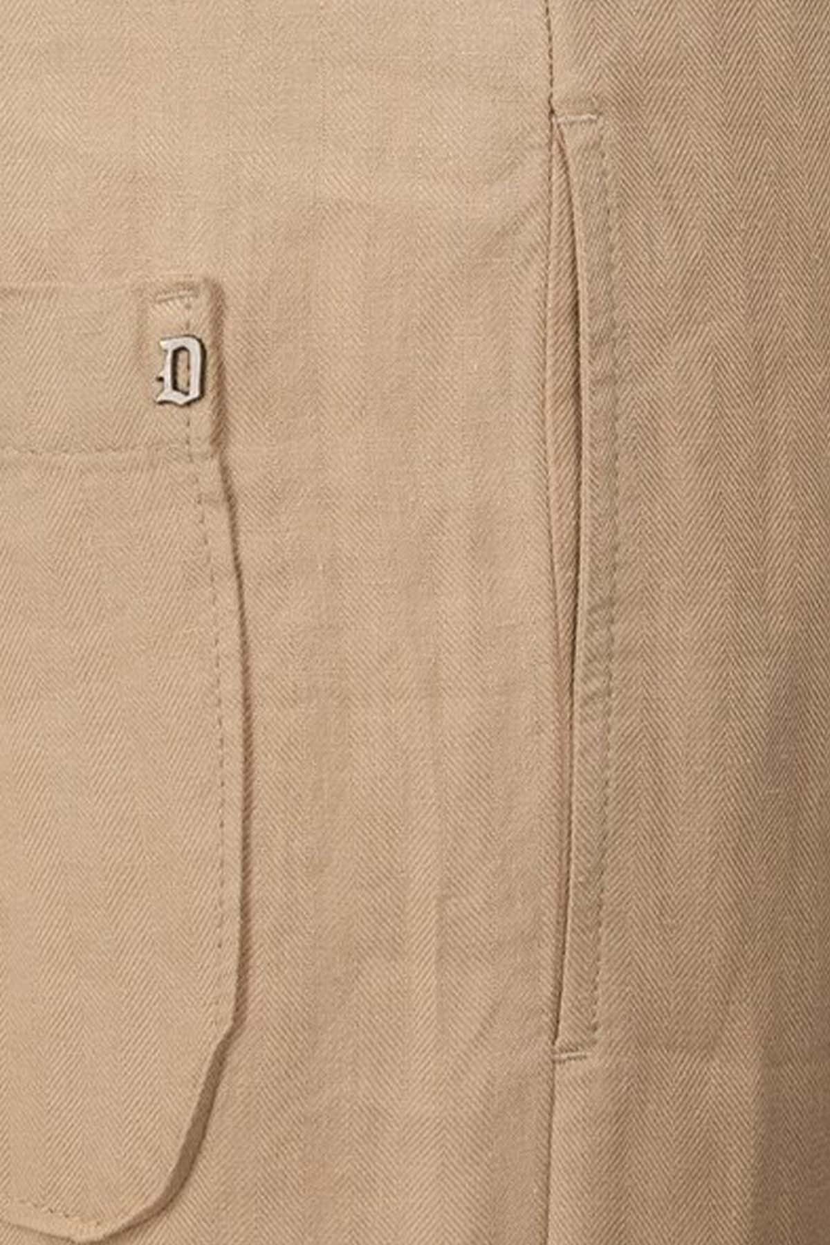 Dondup Regular Fit Beli Lastikli Keten Jogger Pantolon