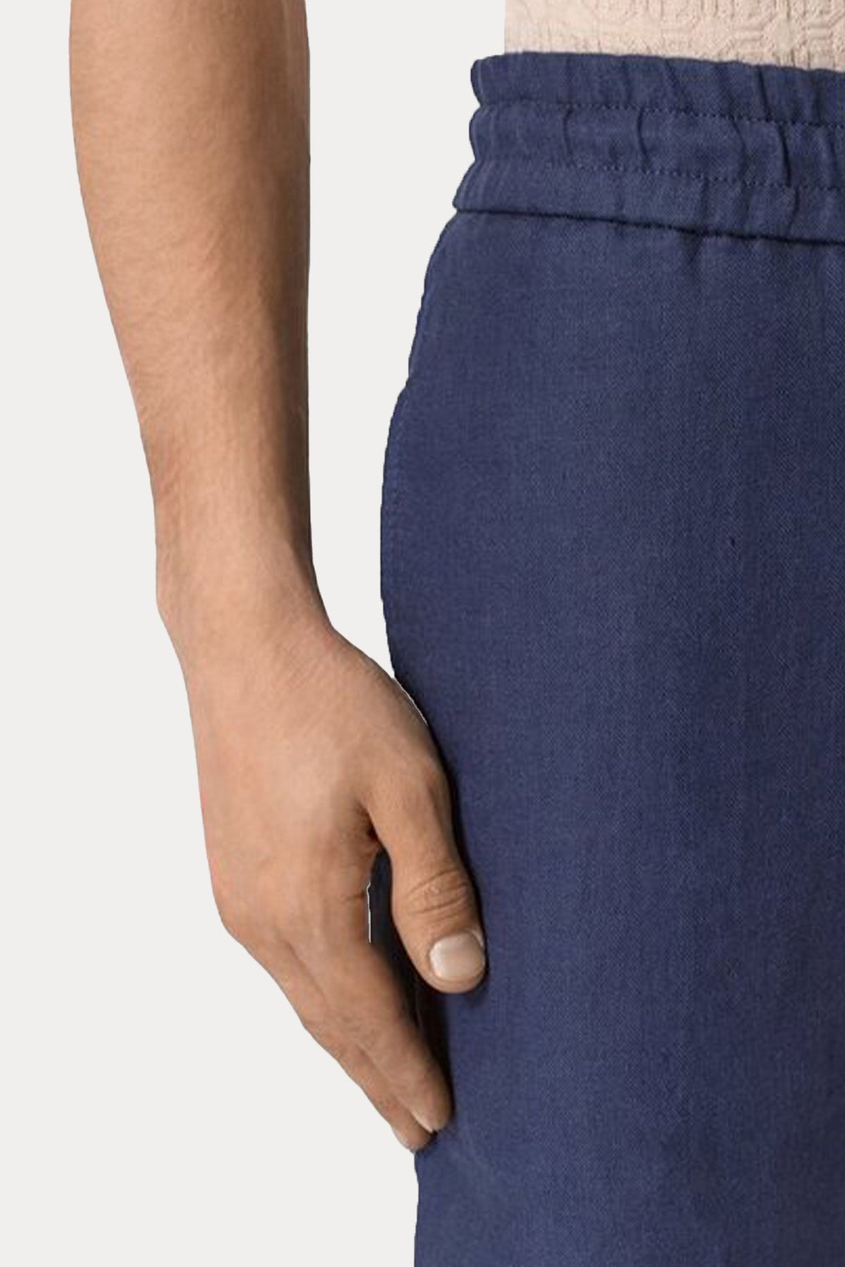 Dondup Regular Fit Beli Lastikli Keten Jogger Pantolon