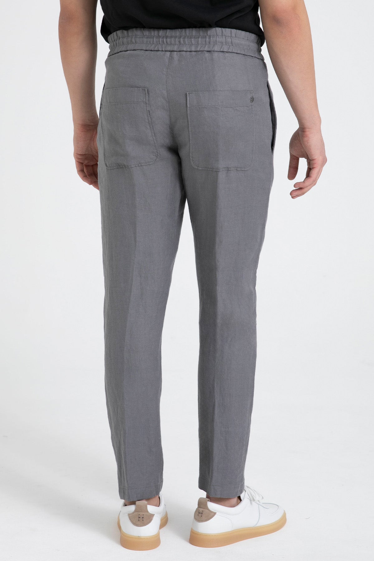 Dondup Regular Fit Beli Lastikli Keten Jogger Pantolon