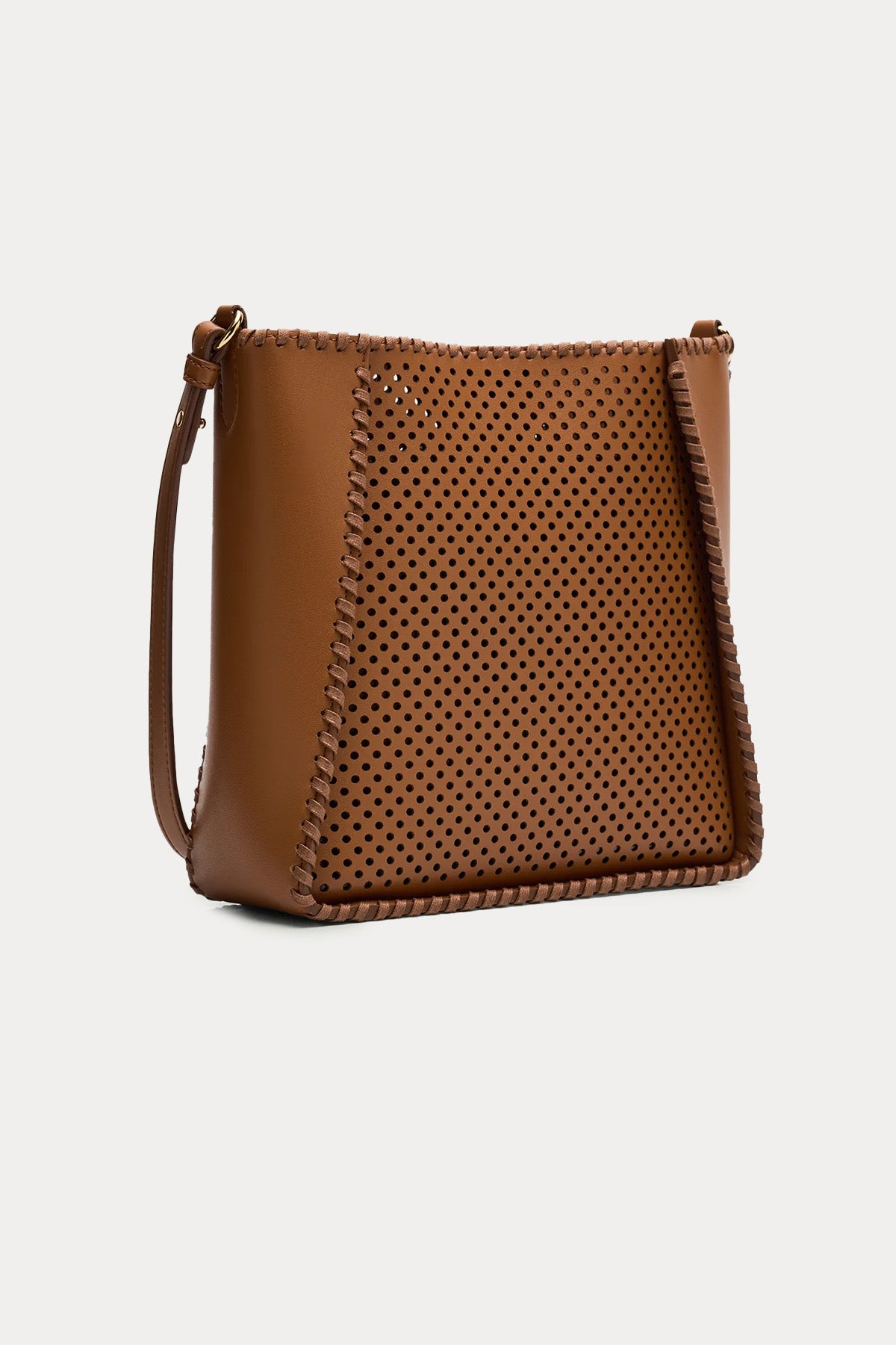 Stella Mccartney Crossbody Lazer Kesim Delikli Omuz Çantası