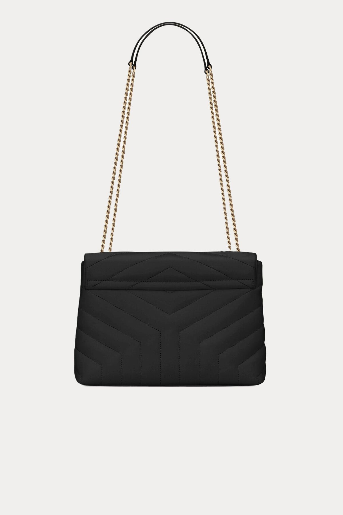 Saint Laurent Logolu Medium Deri Omuz Çantası