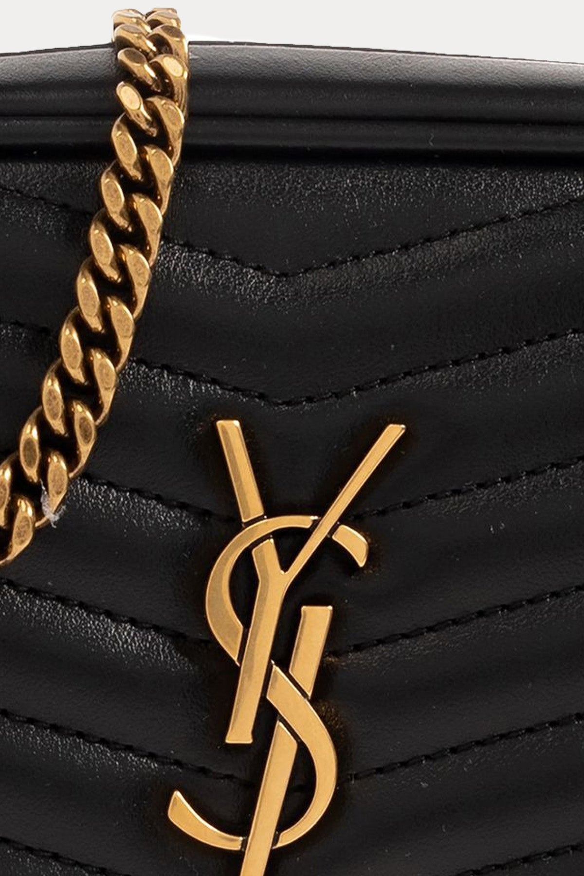 Saint Laurent Zincir Askılı Mini Deri Omuz Çantası