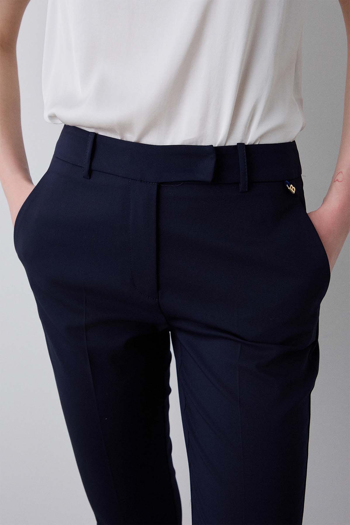 Bsb Slim Fit Yandan Cepli Pantolon