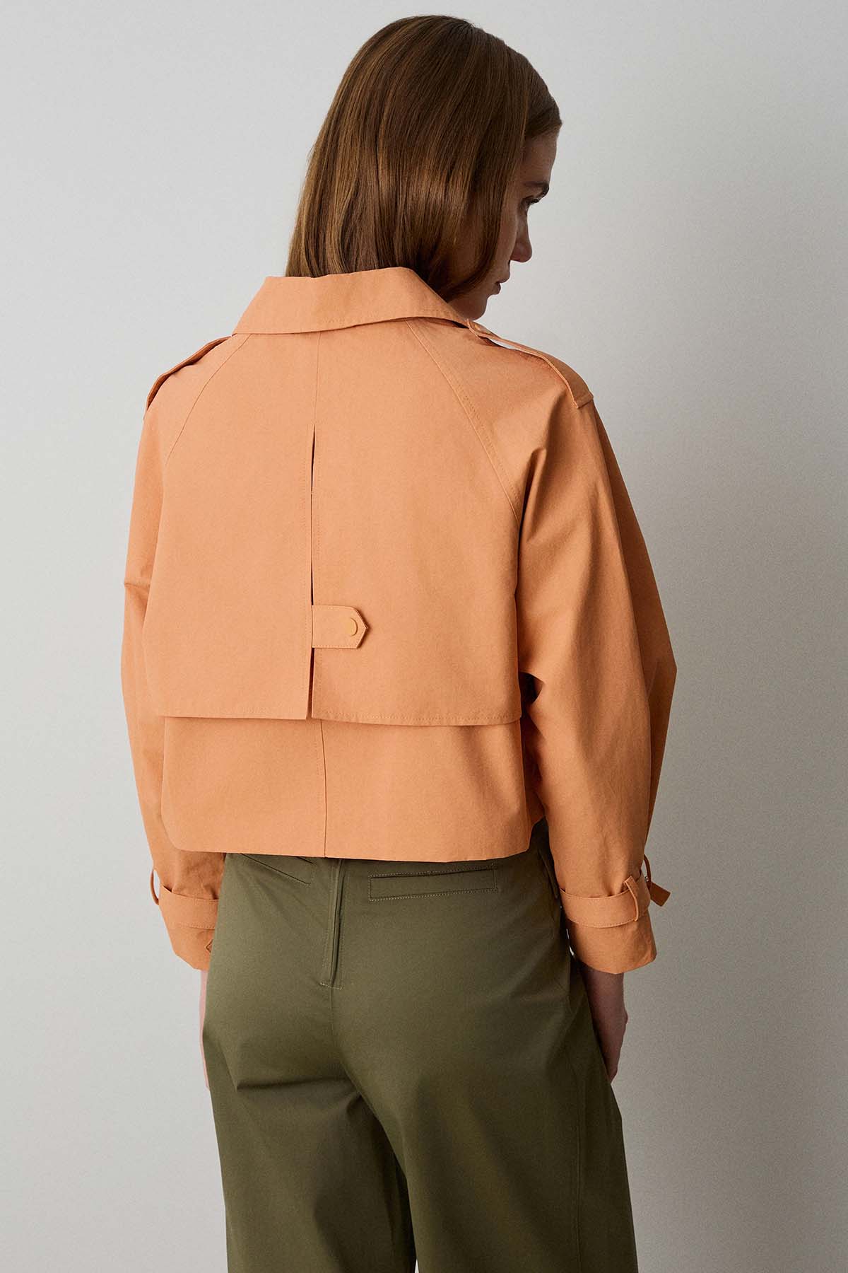 Bsb Regular Fit Kruvaze Crop Ceket