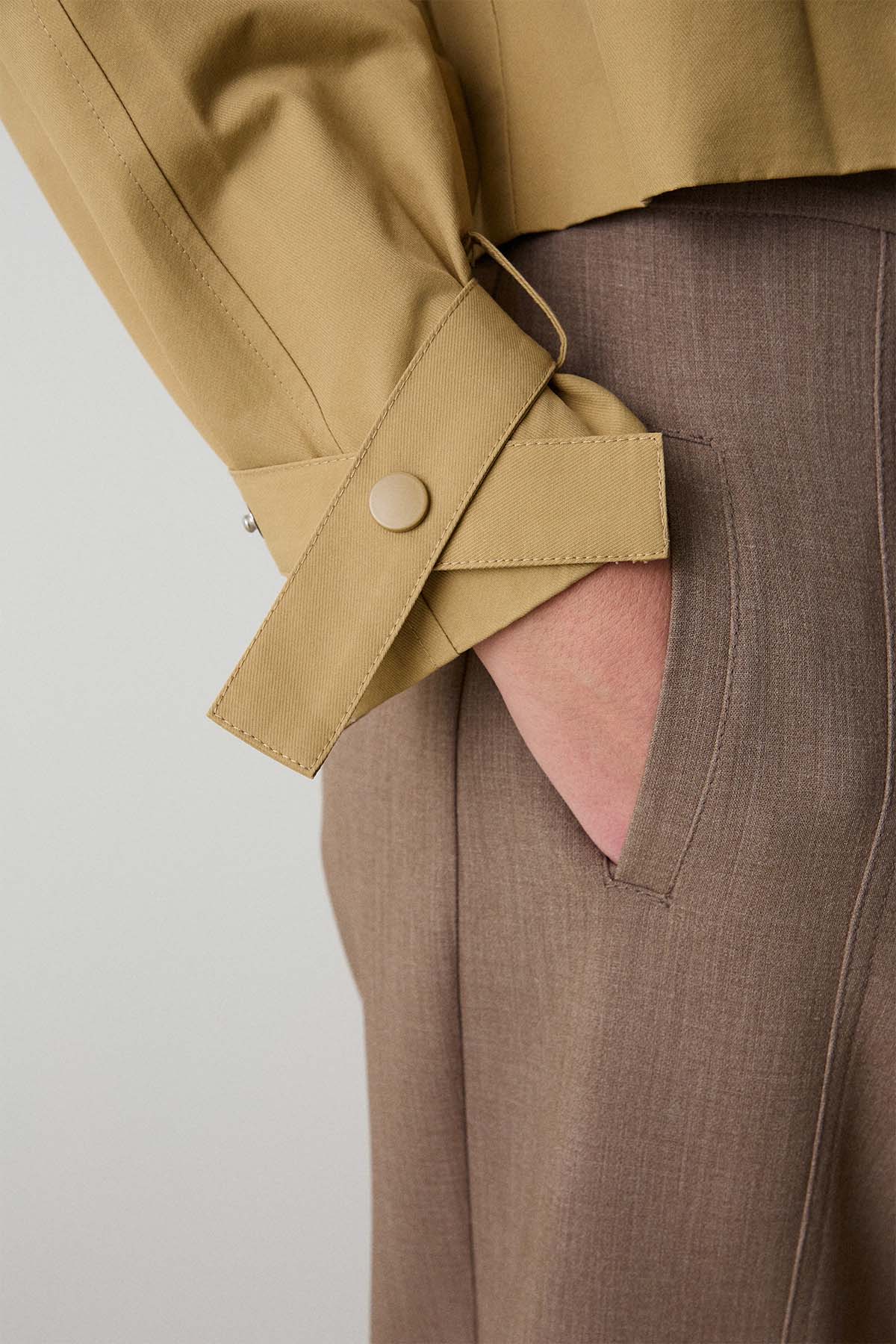 Bsb Regular Fit Kruvaze Crop Ceket