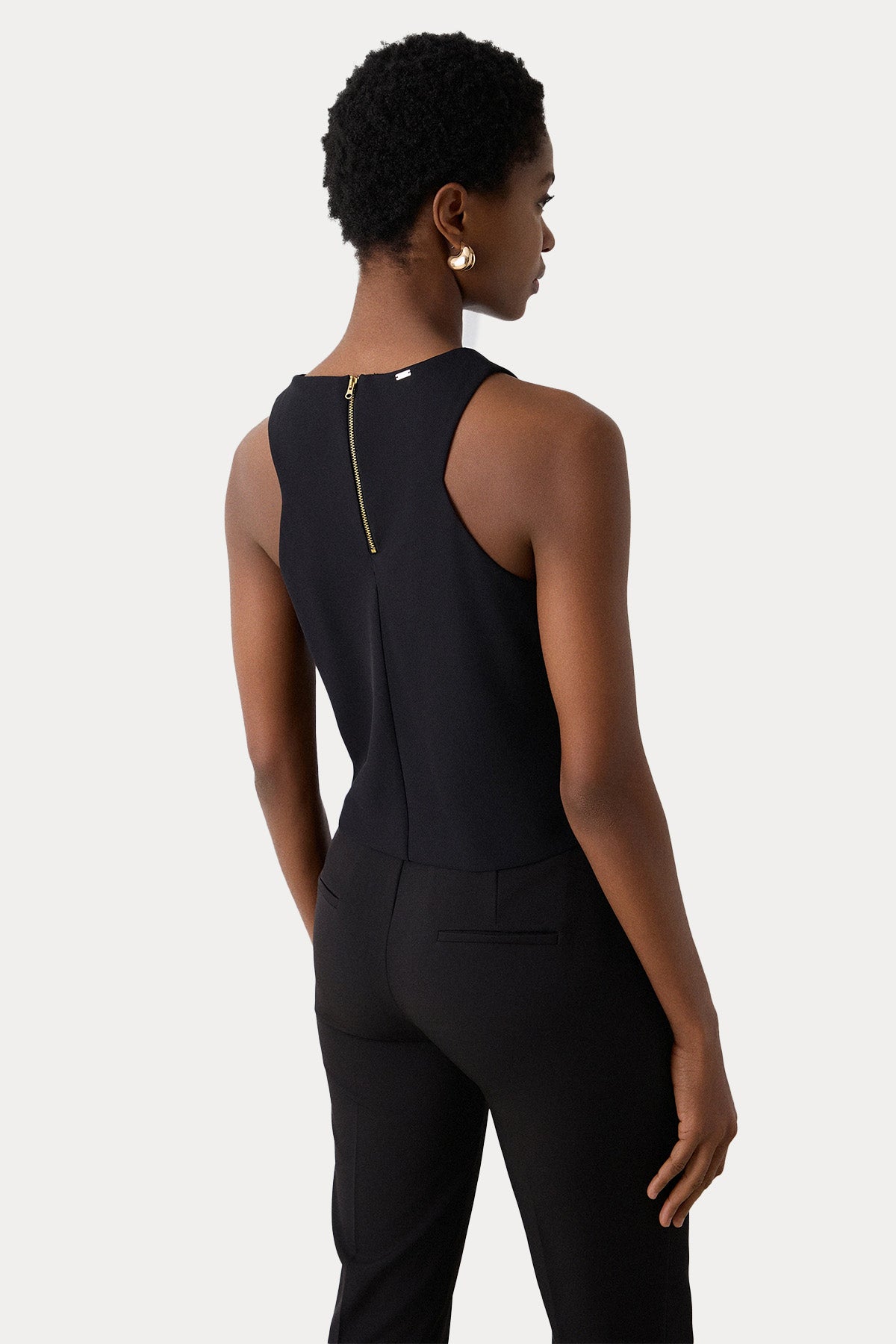 Bsb Regular Fit Çapraz Tasarım Crop Bluz