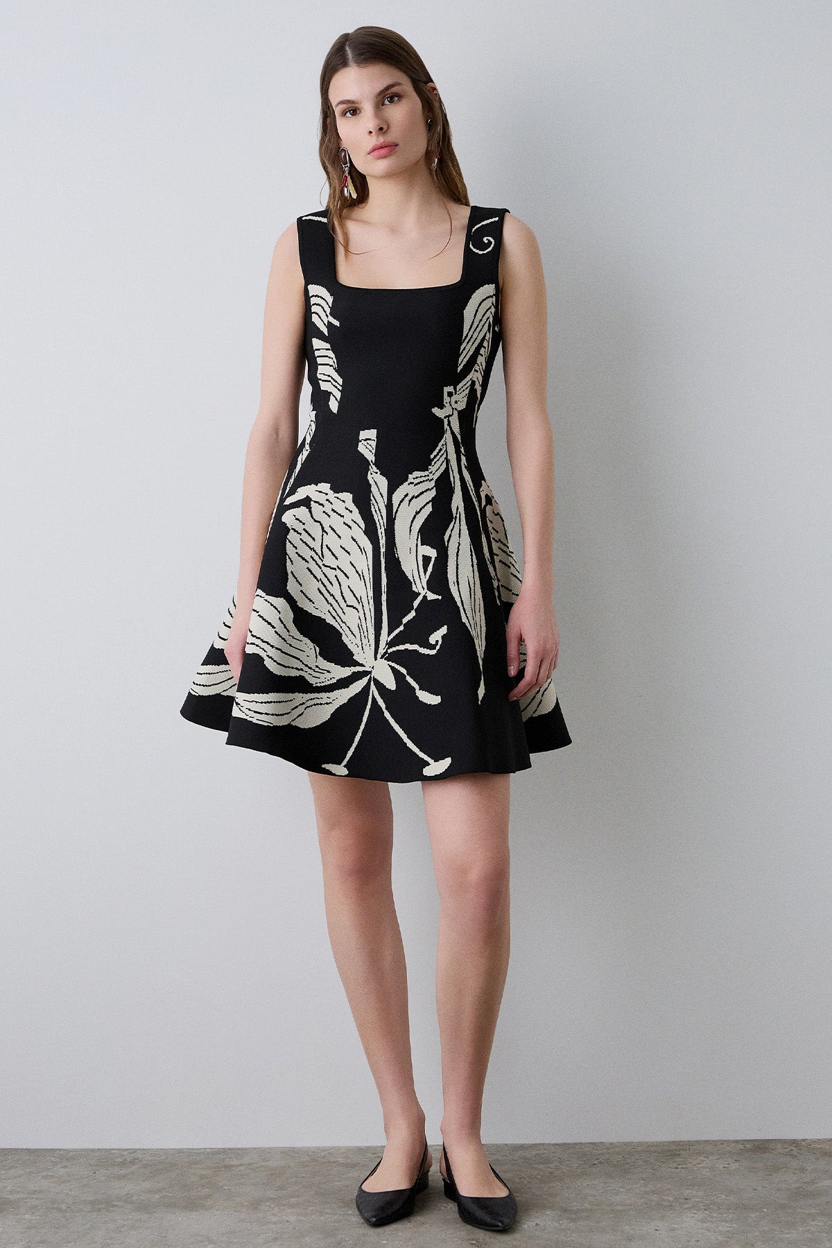 Bsb Desenli Mini Elbise