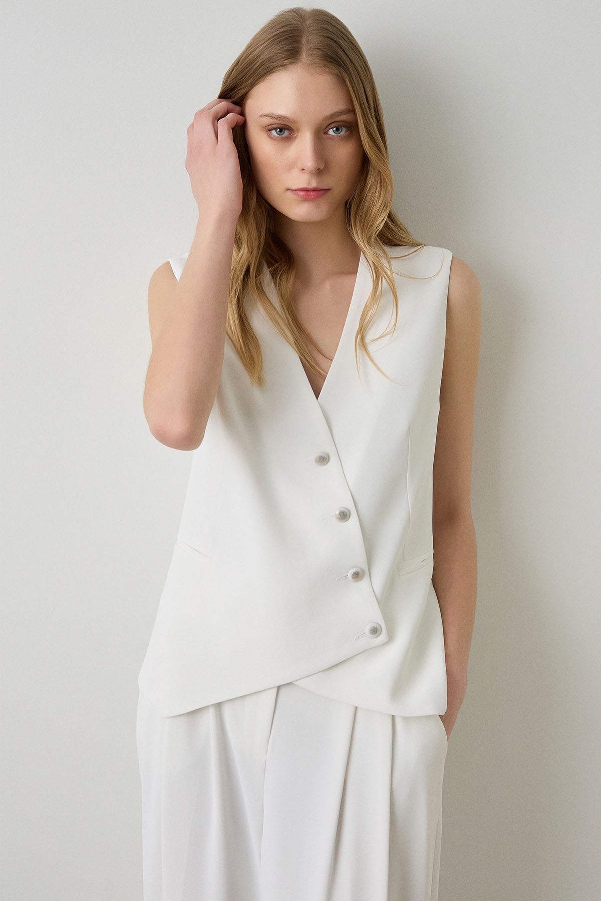 Bsb Regular Fit Kruvaze Yelek