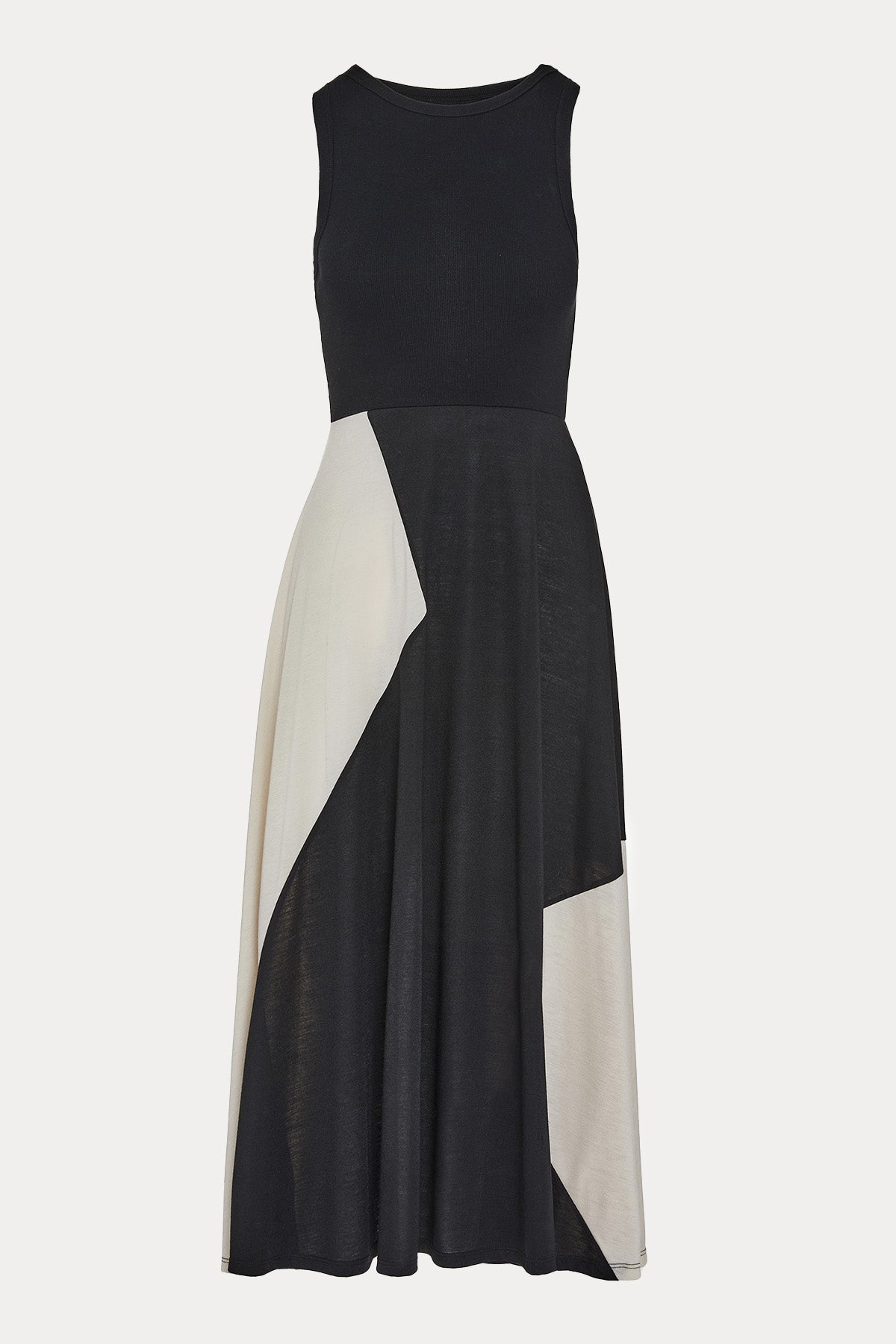 Bsb Regular Fit Yuvarlak Yaka Maxi Elbise-Elbise-Libas