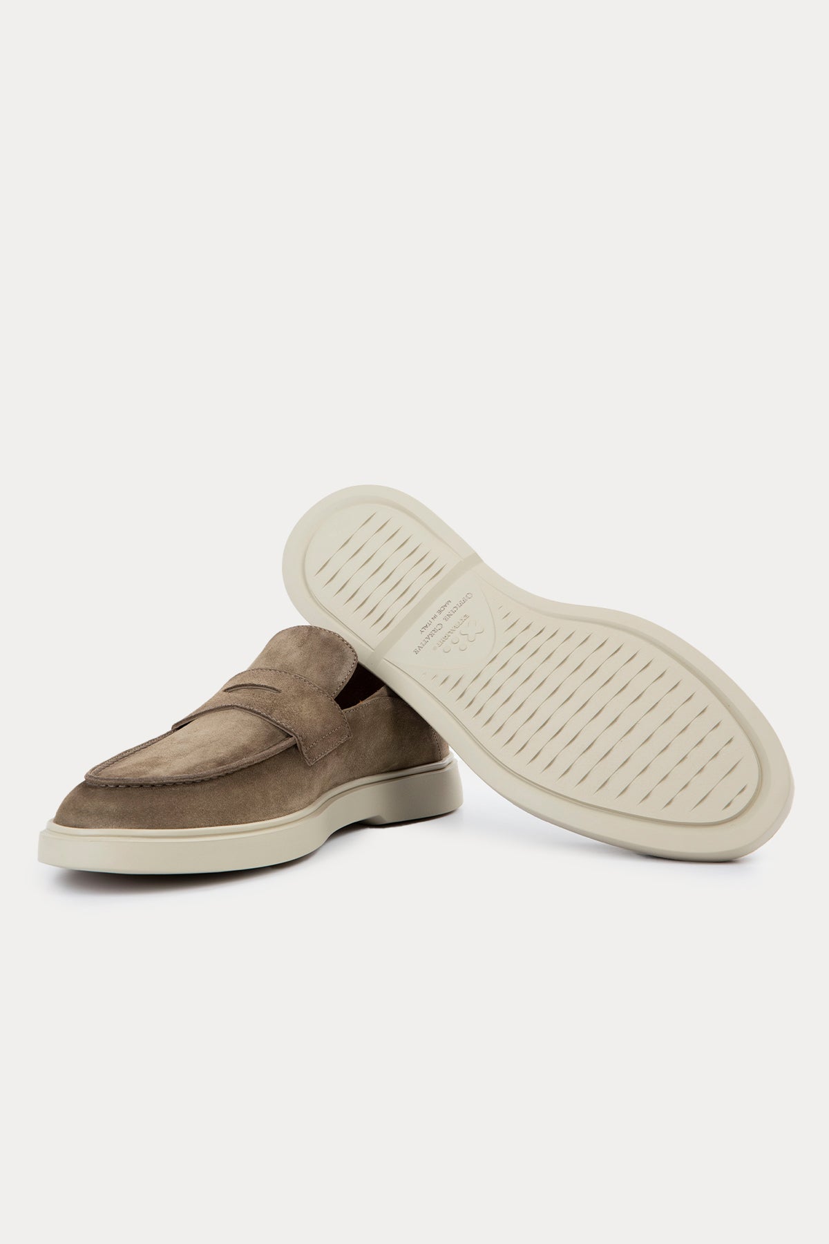 Officine Creative Bones Extralight Taban Süet Loafer Ayakkabı