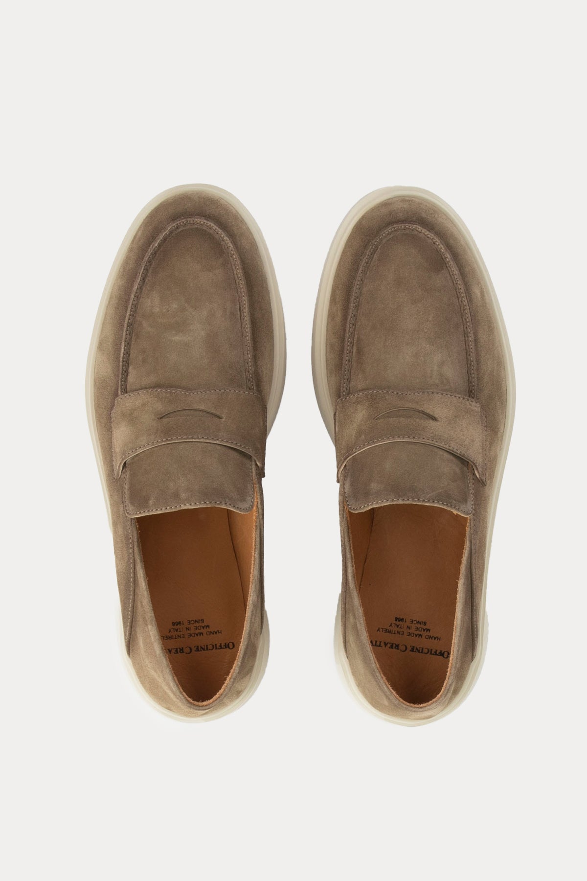 Officine Creative Bones Extralight Taban Süet Loafer Ayakkabı