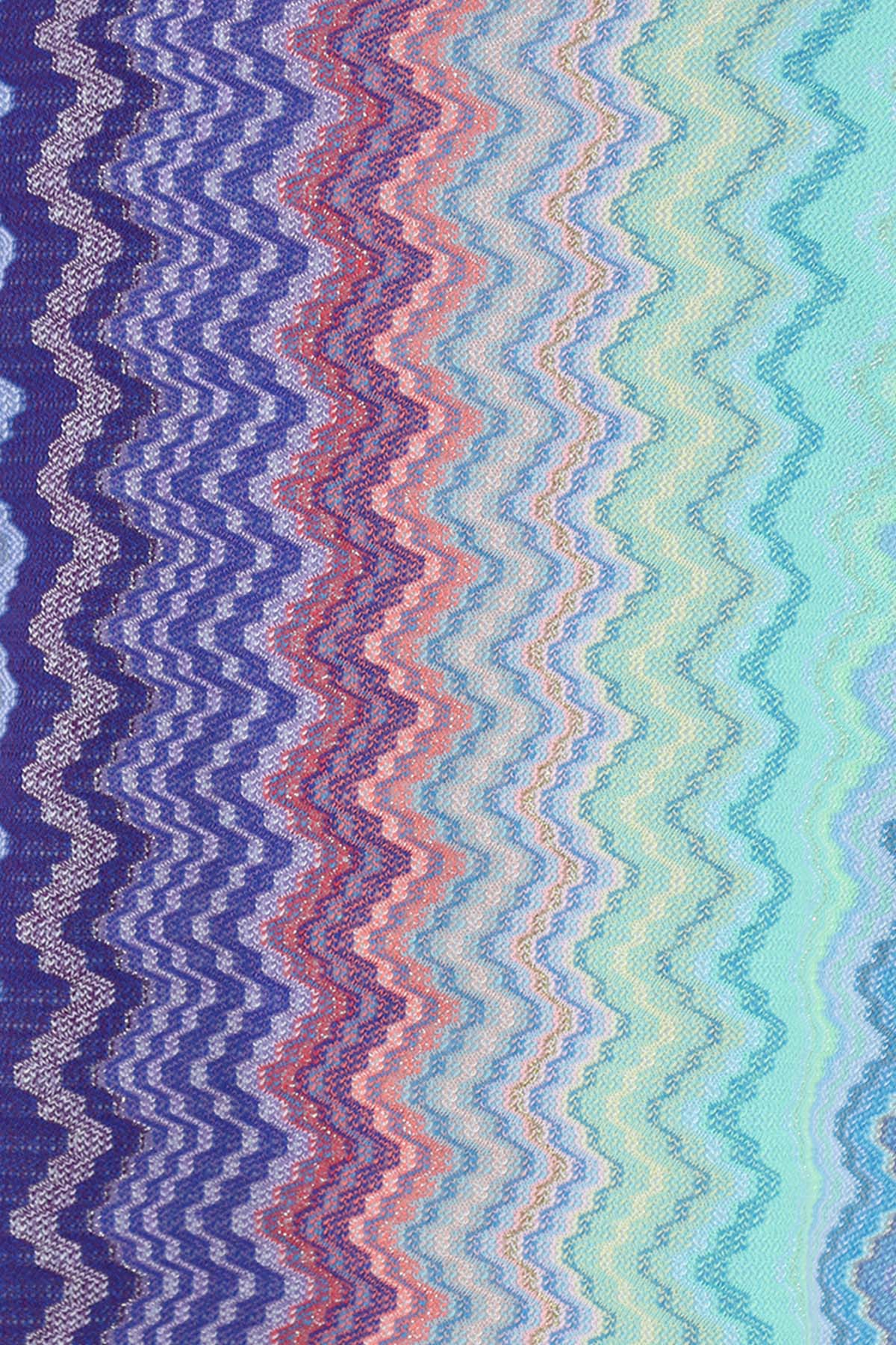 Pho Firenze Renkli Desenli Mini Elbise