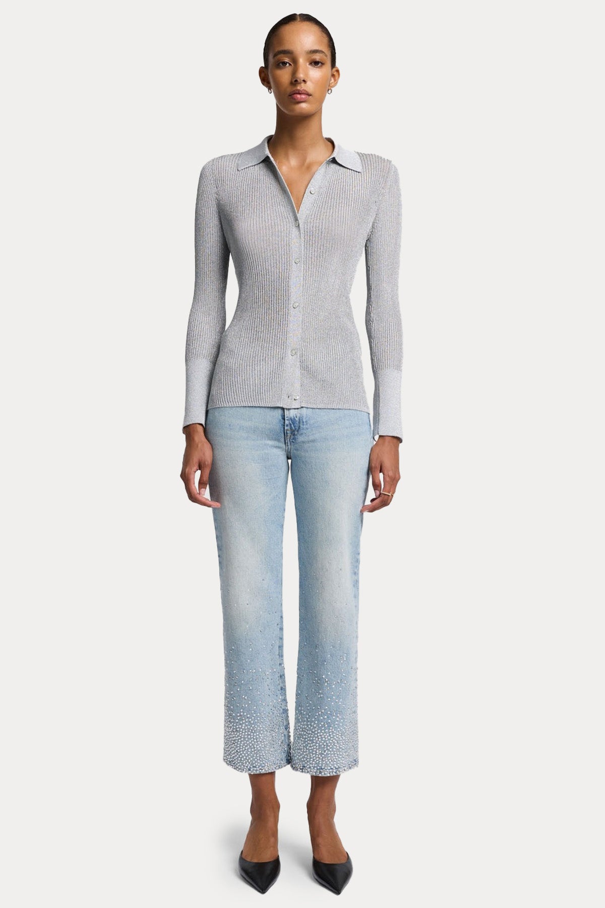 7 For All Mankind Straight Fit Yıkamalı Jeans-Jeans-Libas