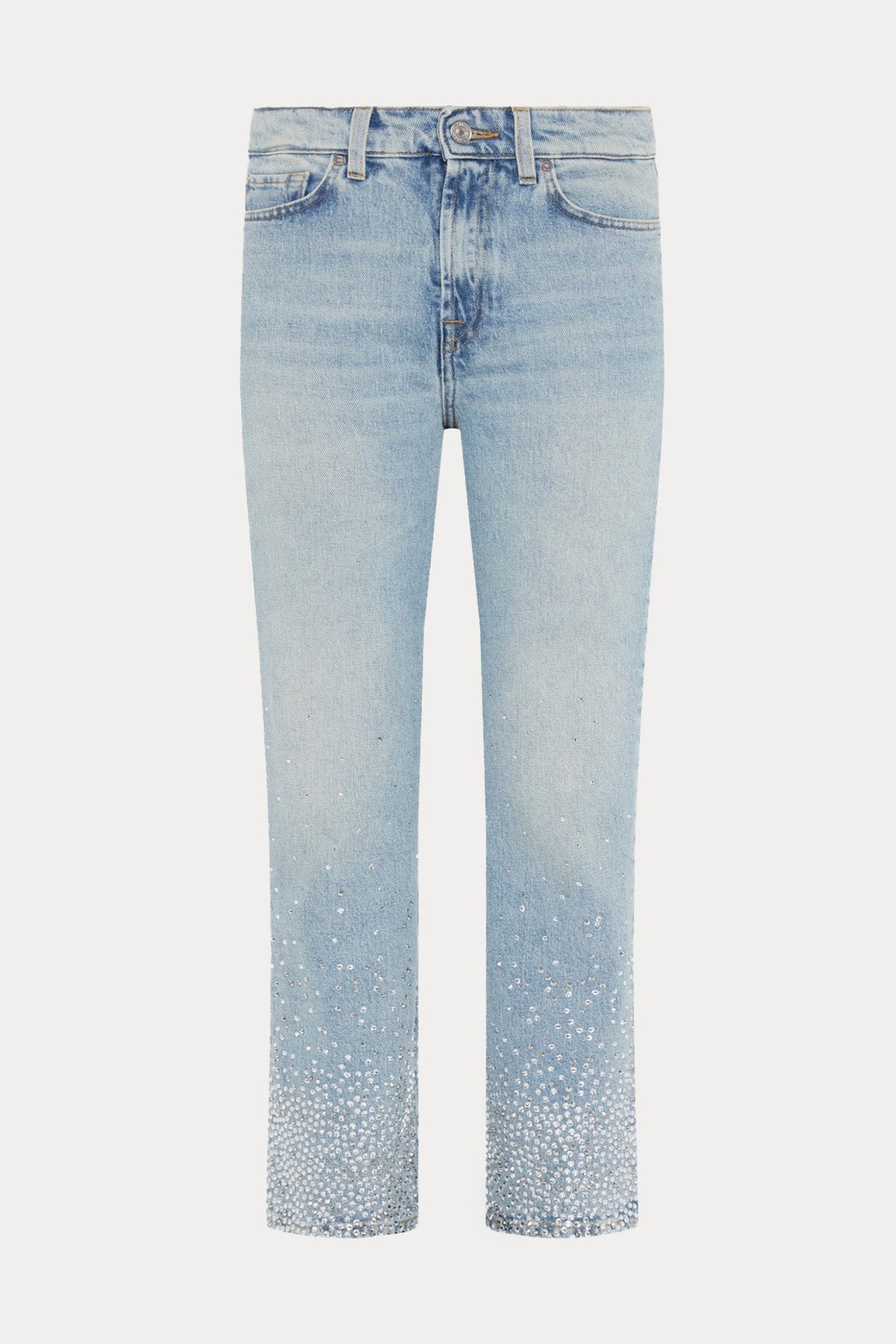 7 For All Mankind Straight Fit Yıkamalı Jeans-Jeans-Libas