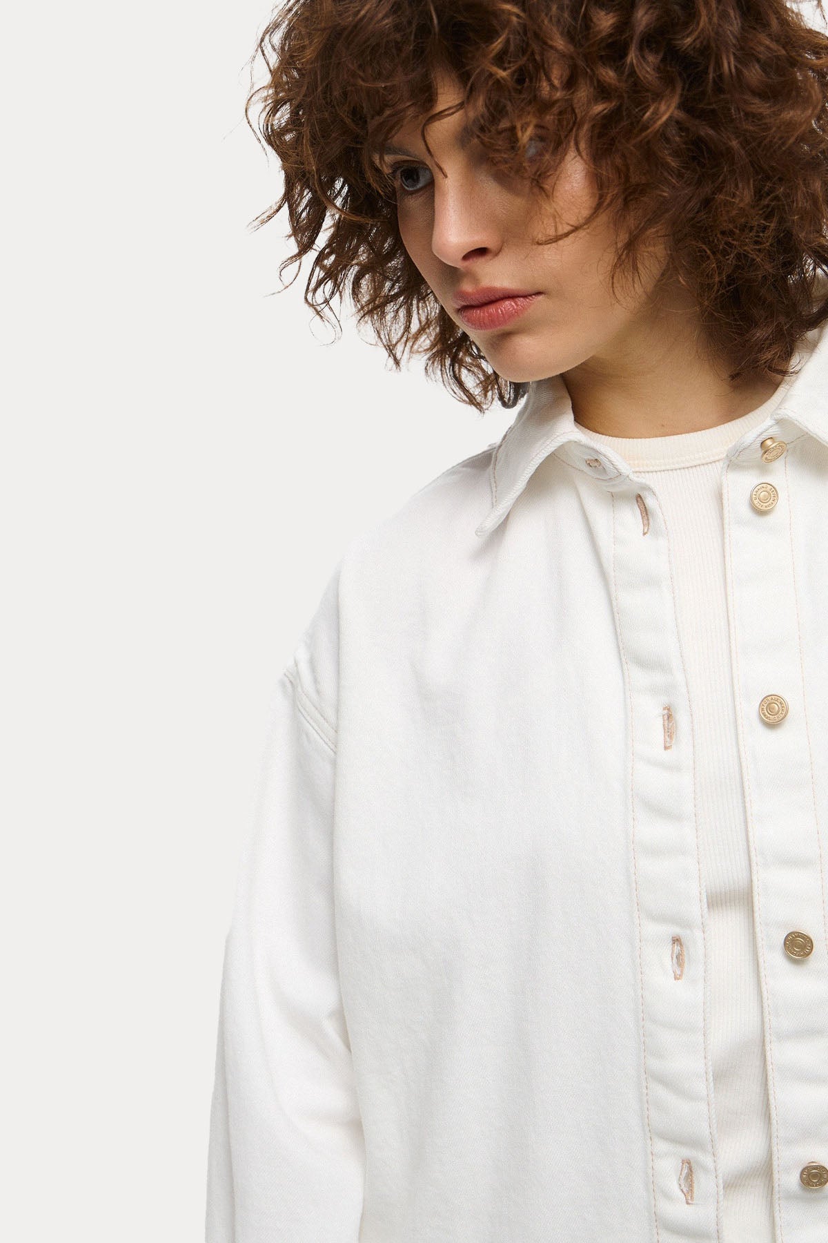 7 For All Mankind Geniş Kesim Denim Gömlek Ceket