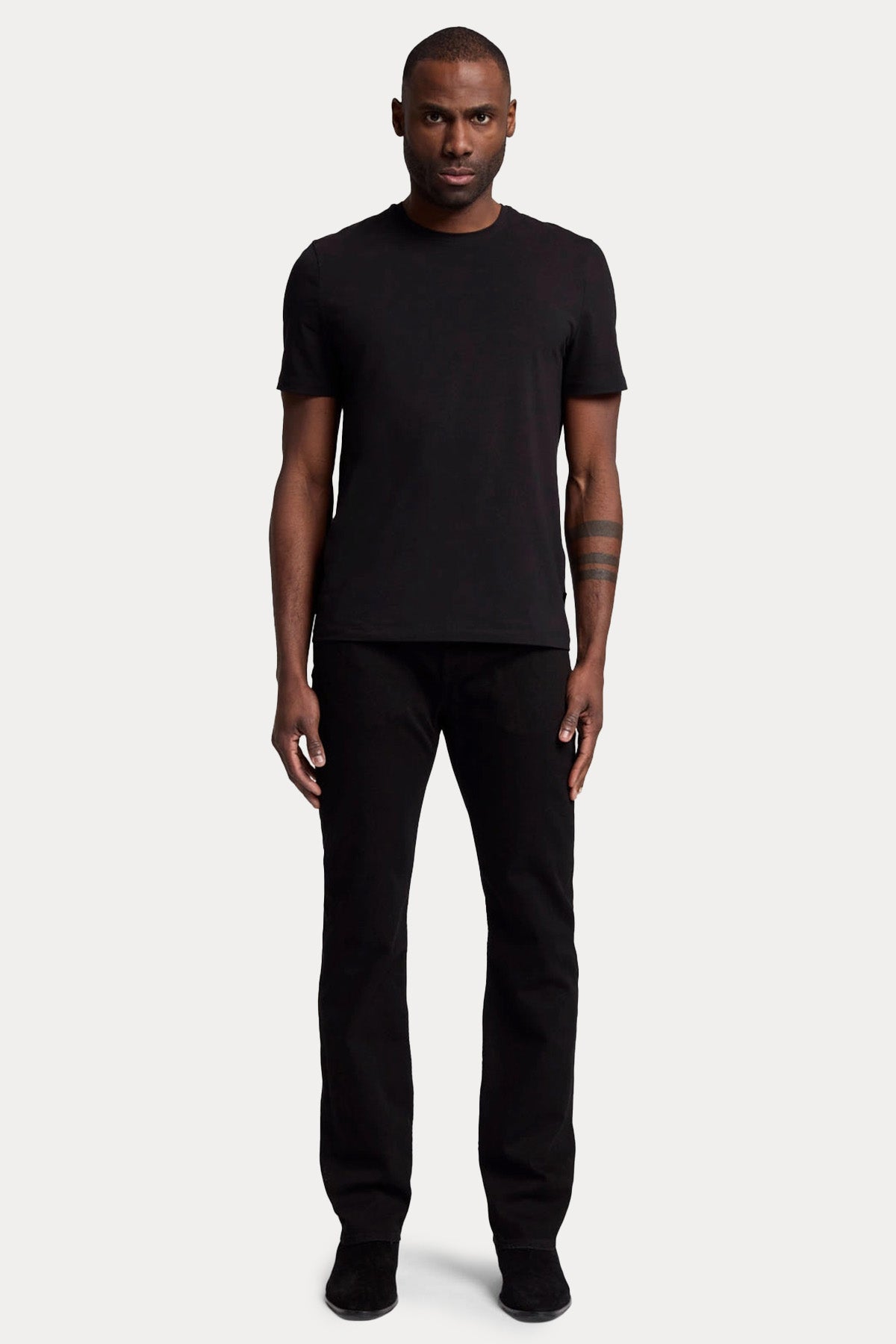 7 For All Mankind Yuvarlak Yaka Luxe Performance Streç T-shirt-T-shirt-Libas