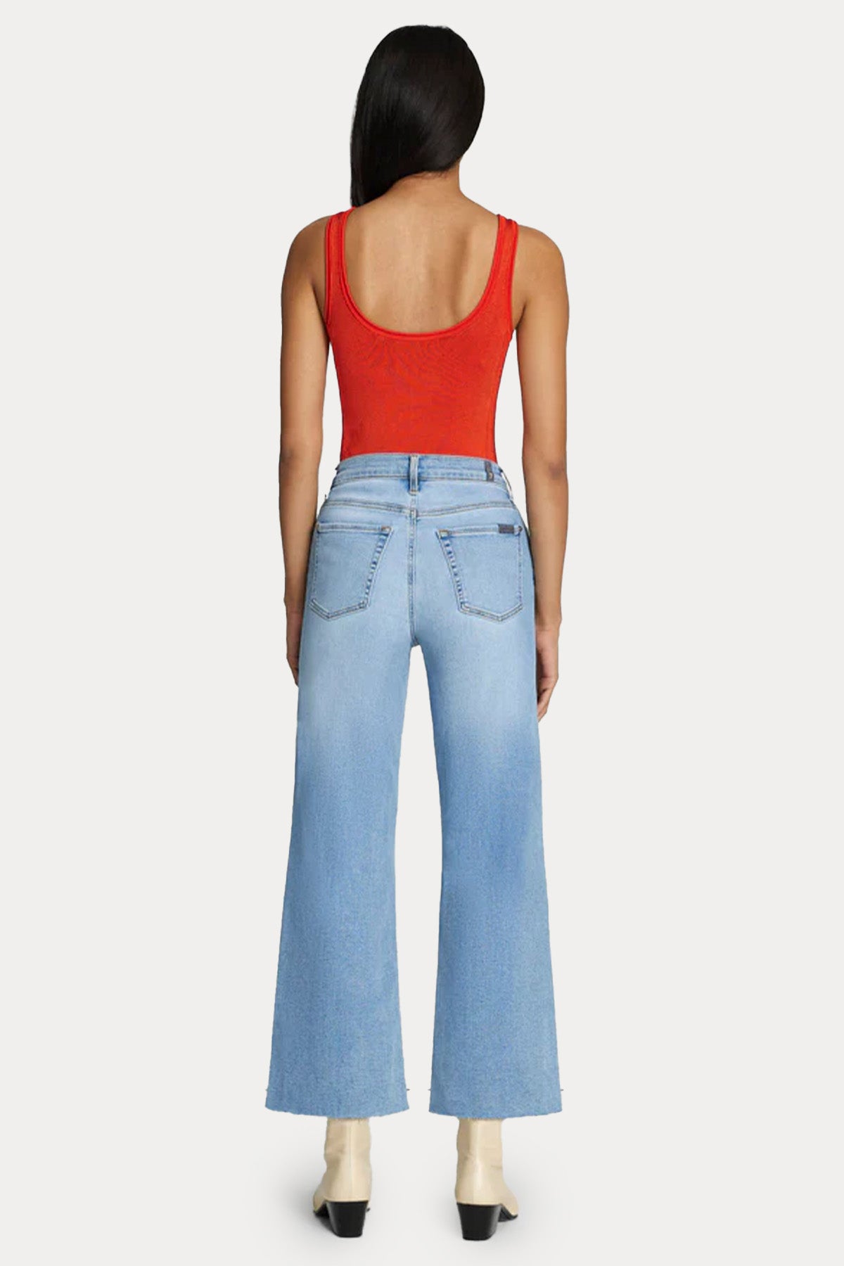 7 For All Mankind Alexa Cropped Straight Fit Jeans