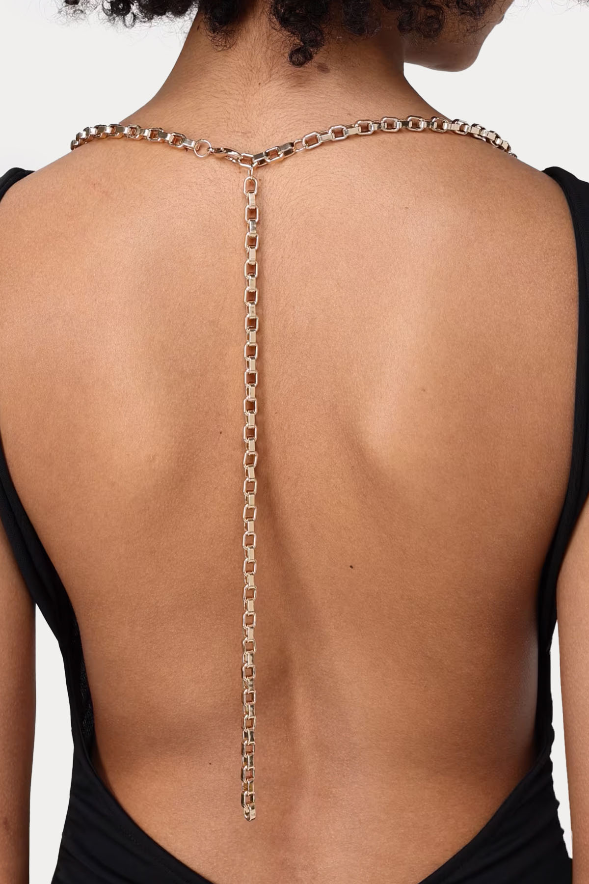 Hanita Sırt Dekolteli Streç Midi Elbise