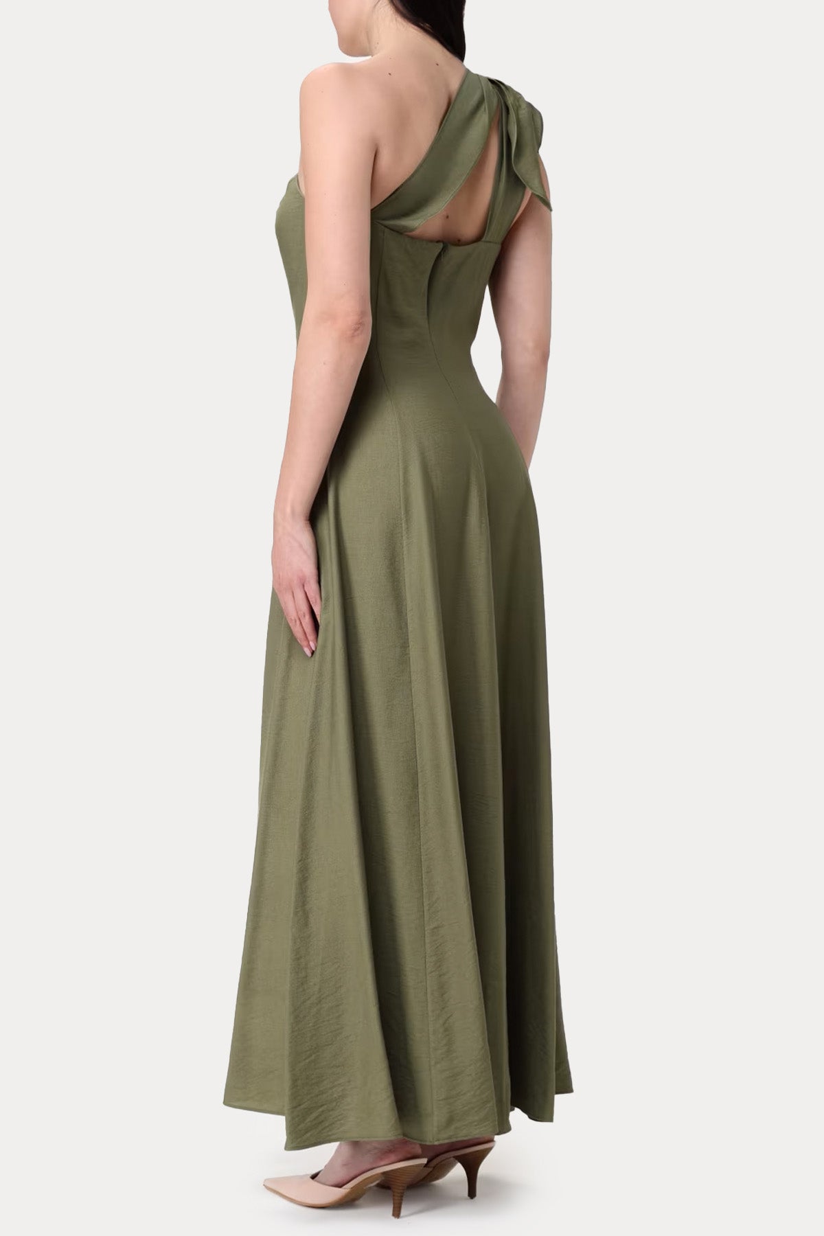 Hanita Tek Omuzlu Maxi Elbise