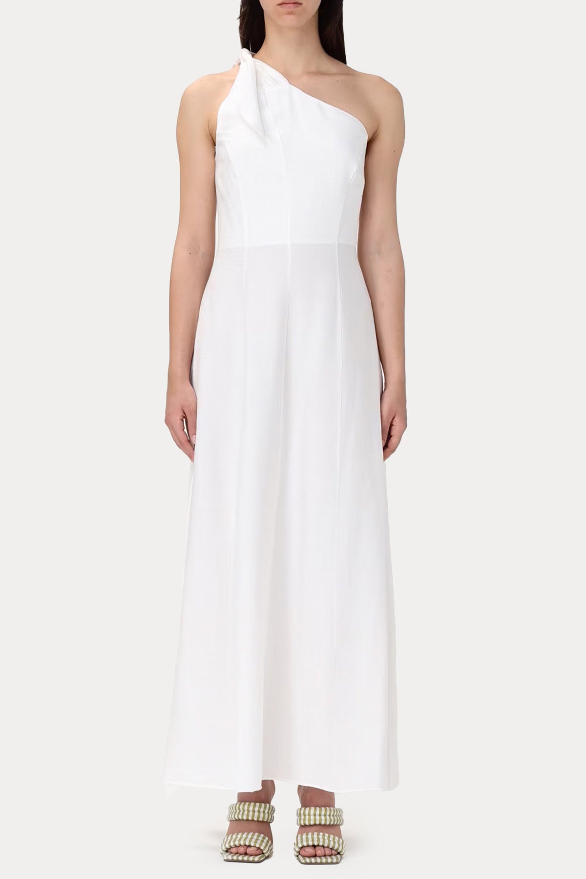 Hanita Tem Omuzlu Maxi Elbise