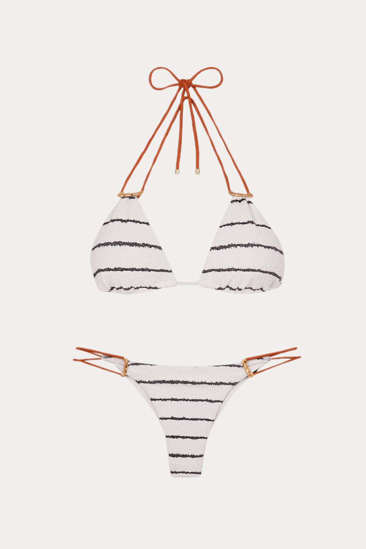 Vix Firenze Debbie Boyundan Bağlamalı Çizgili Bikini-Bikini-Libas