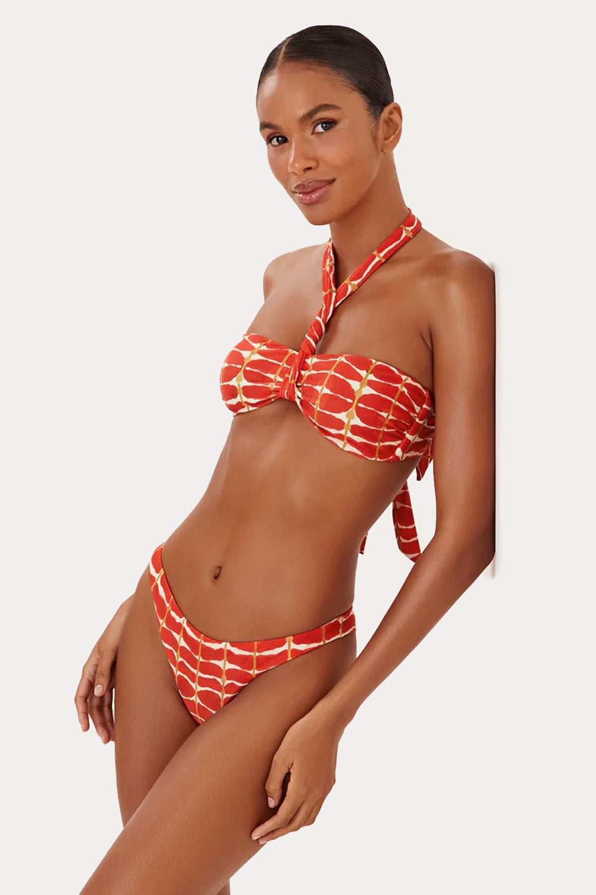 Vix Firenze Anya Bandeau Boyundan Bağlamalı Desenli Bikini