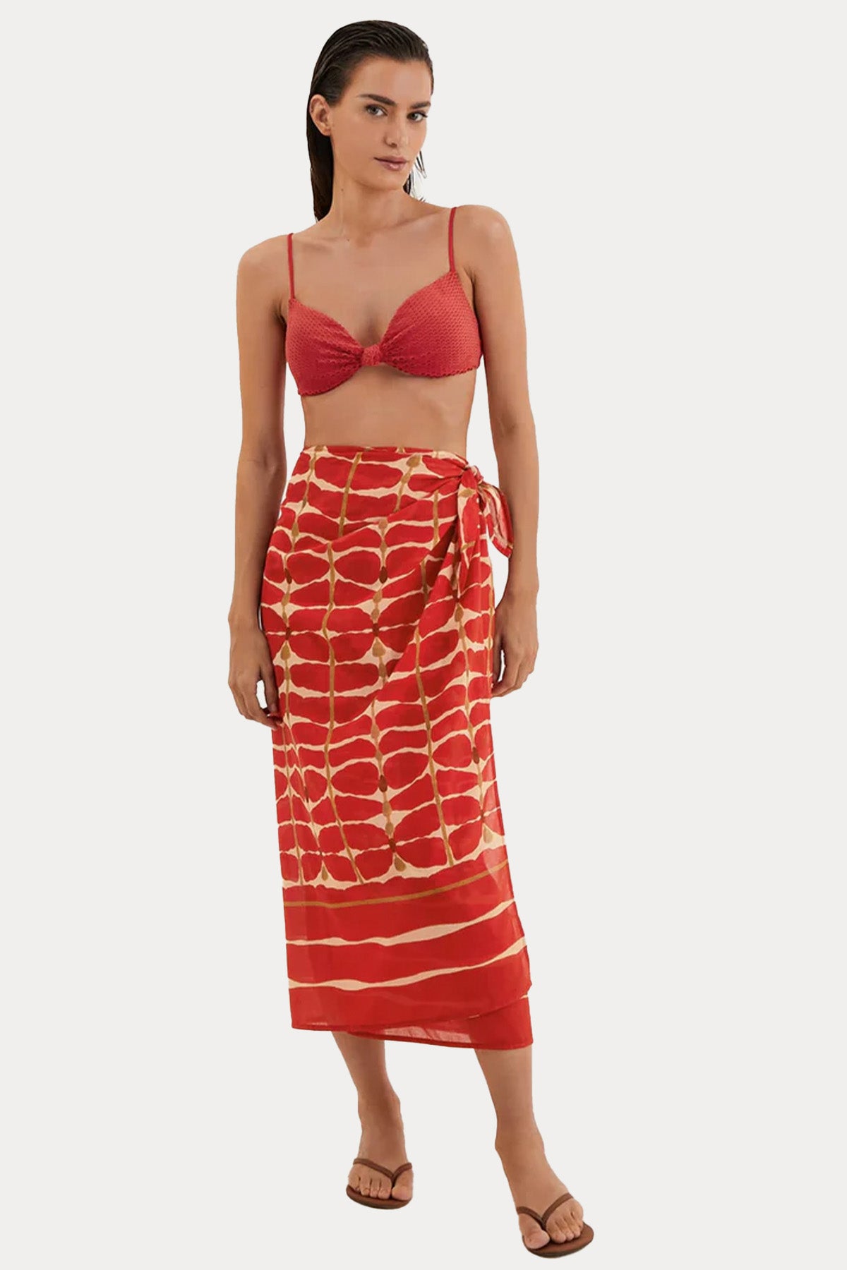 Vix Flora Desenli Midi Pareo