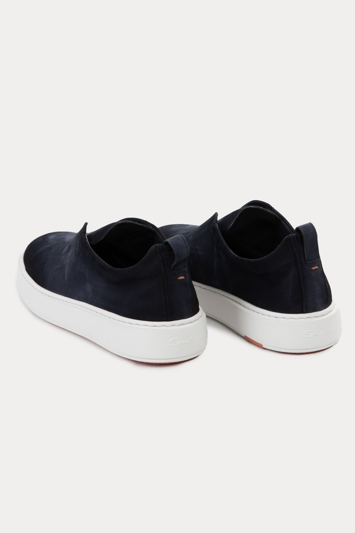 Santoni Lastik Bantlı Süet Sneaker Ayakkabı