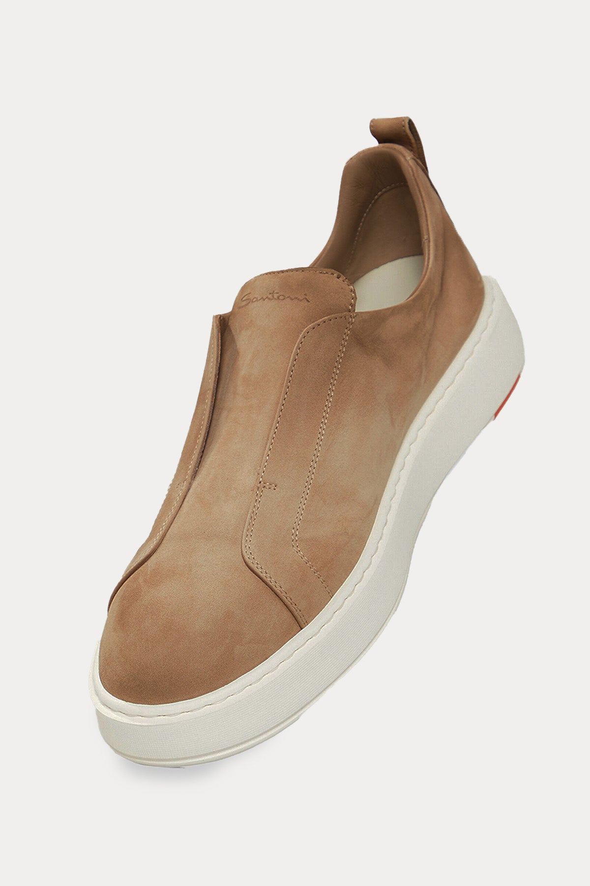 Santoni Lastik Bantlı Süet Sneaker Ayakkabı