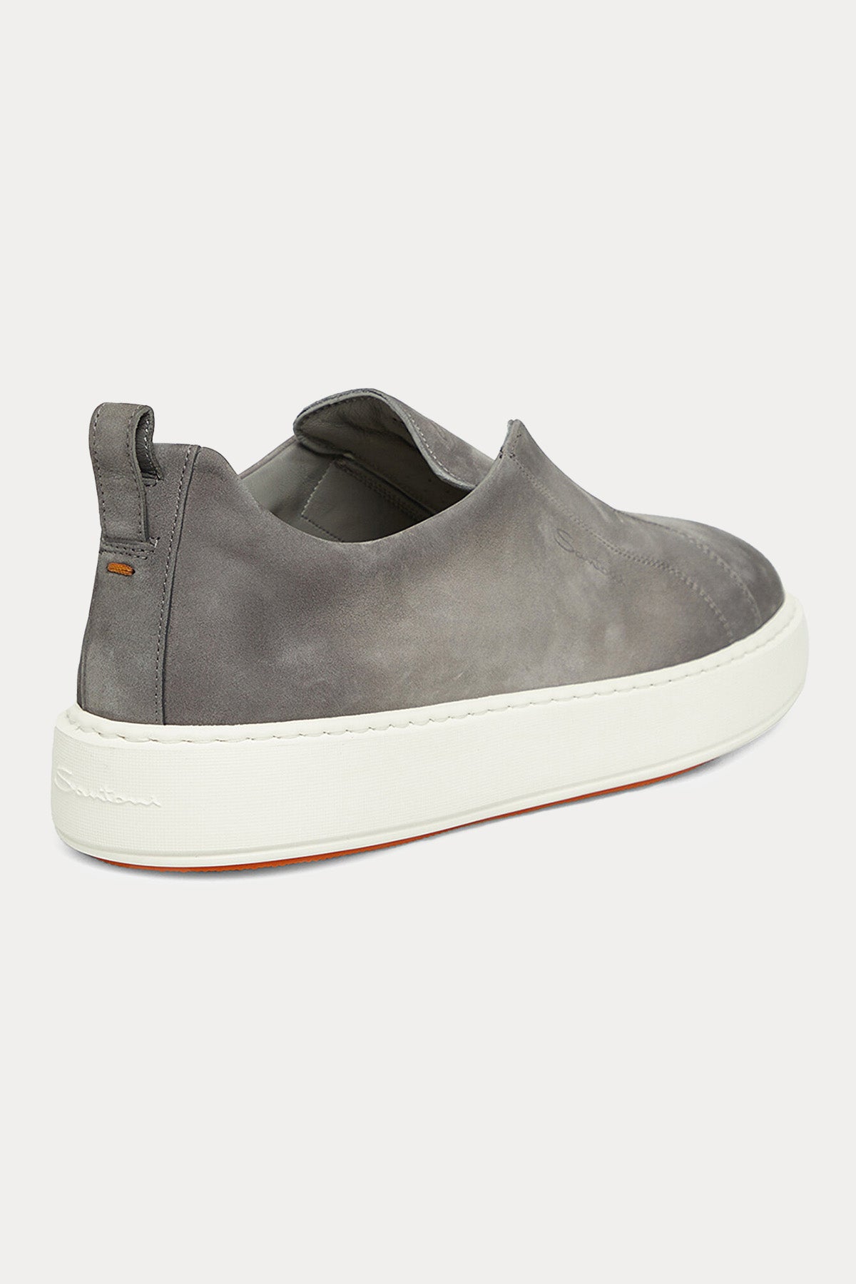 Santoni Lastik Bantlı Süet Sneaker Ayakkabı