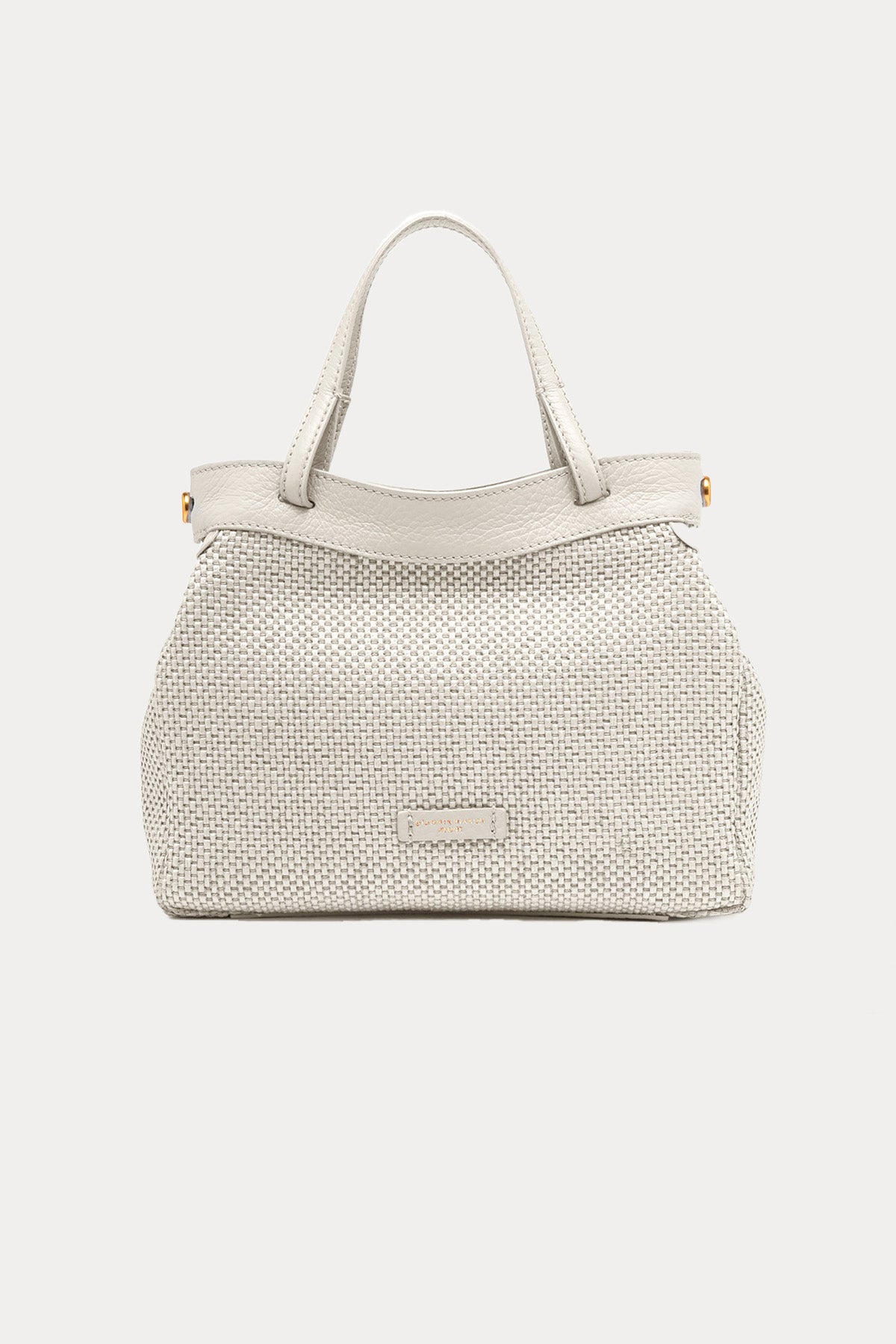 Gianni Chiarini Ottavia Deri Kombinasyonlu Hasır Örgü Omuz Çantası