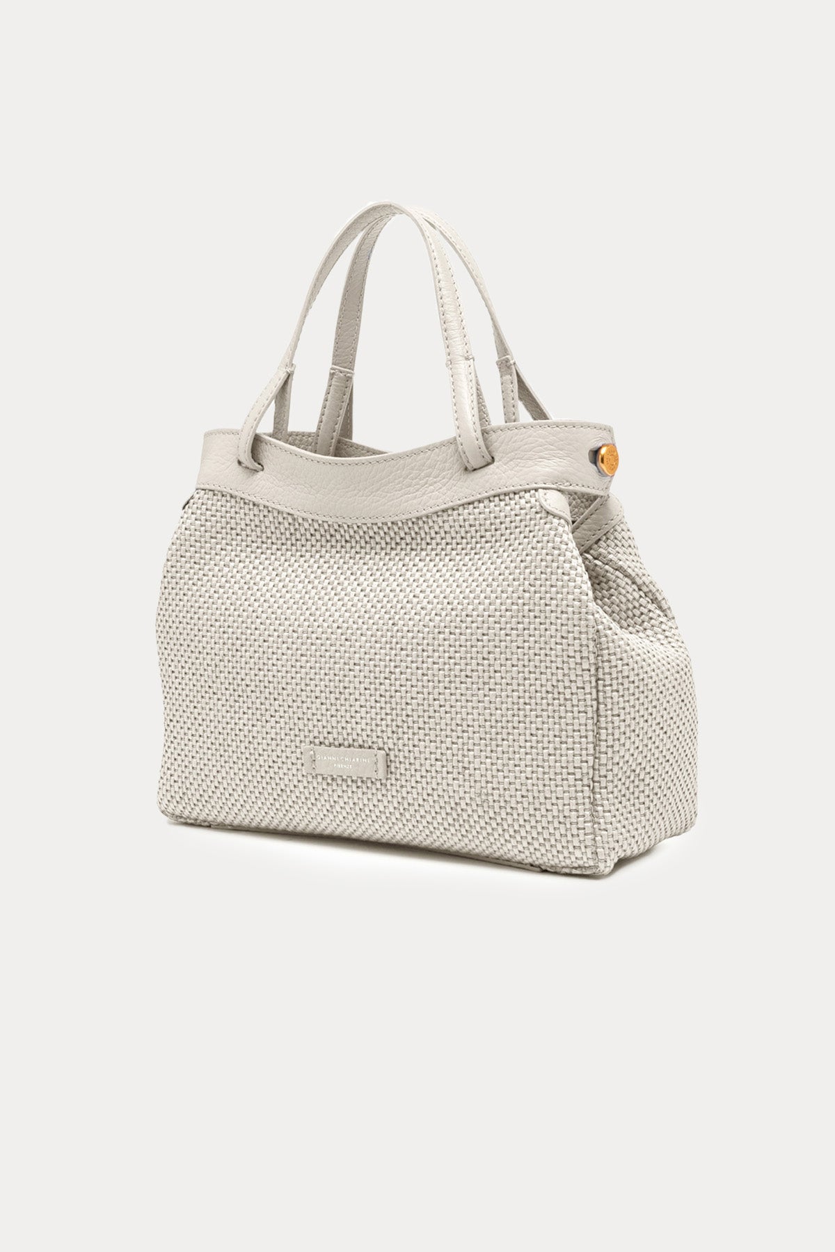 Gianni Chiarini Ottavia Deri Kombinasyonlu Hasır Örgü Omuz Çantası