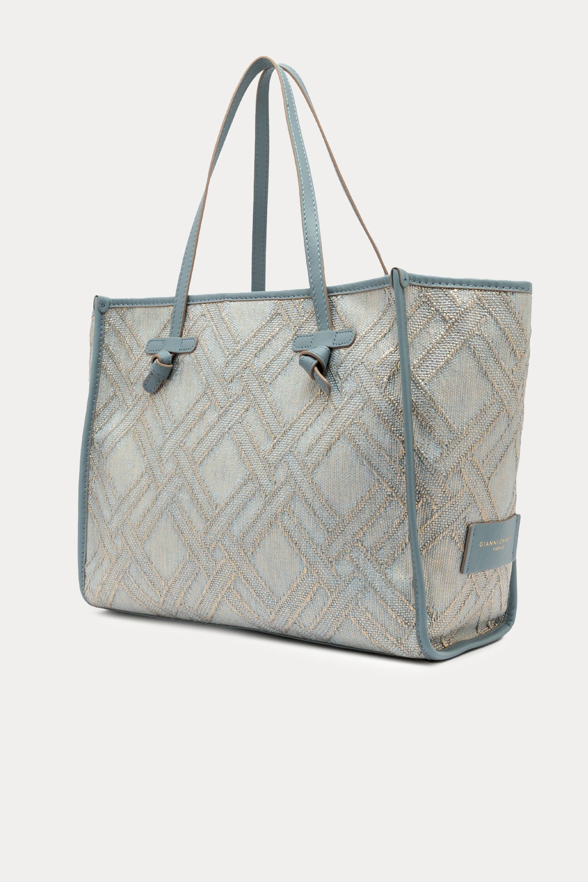 Gianni Chiarini Marcella Rafya Kumaş Shopping Bag Çanta