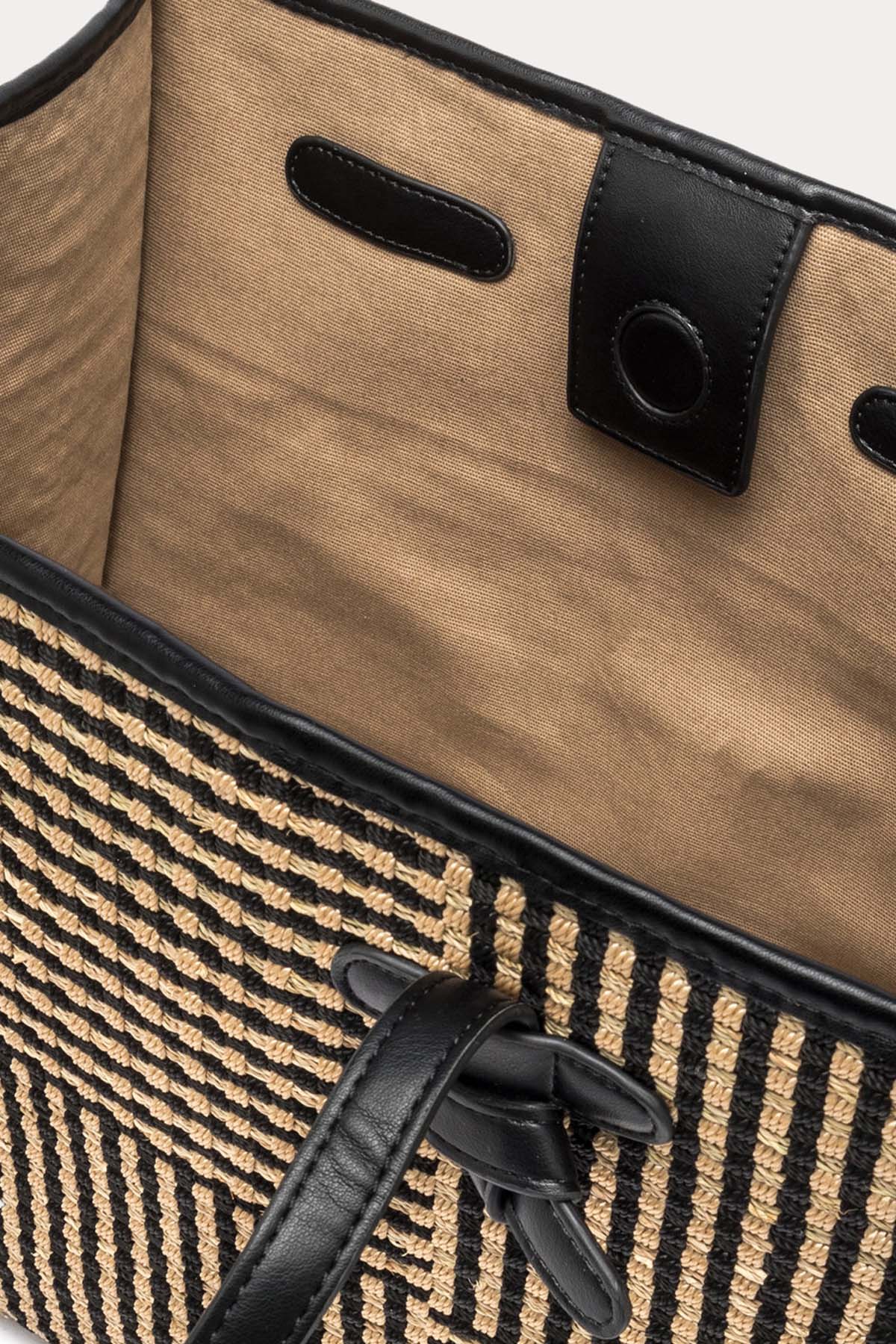 Gianni Chiarini Marcella El Dokuma Hasır Örgü Shopping Bag Çanta-Çanta-Libas