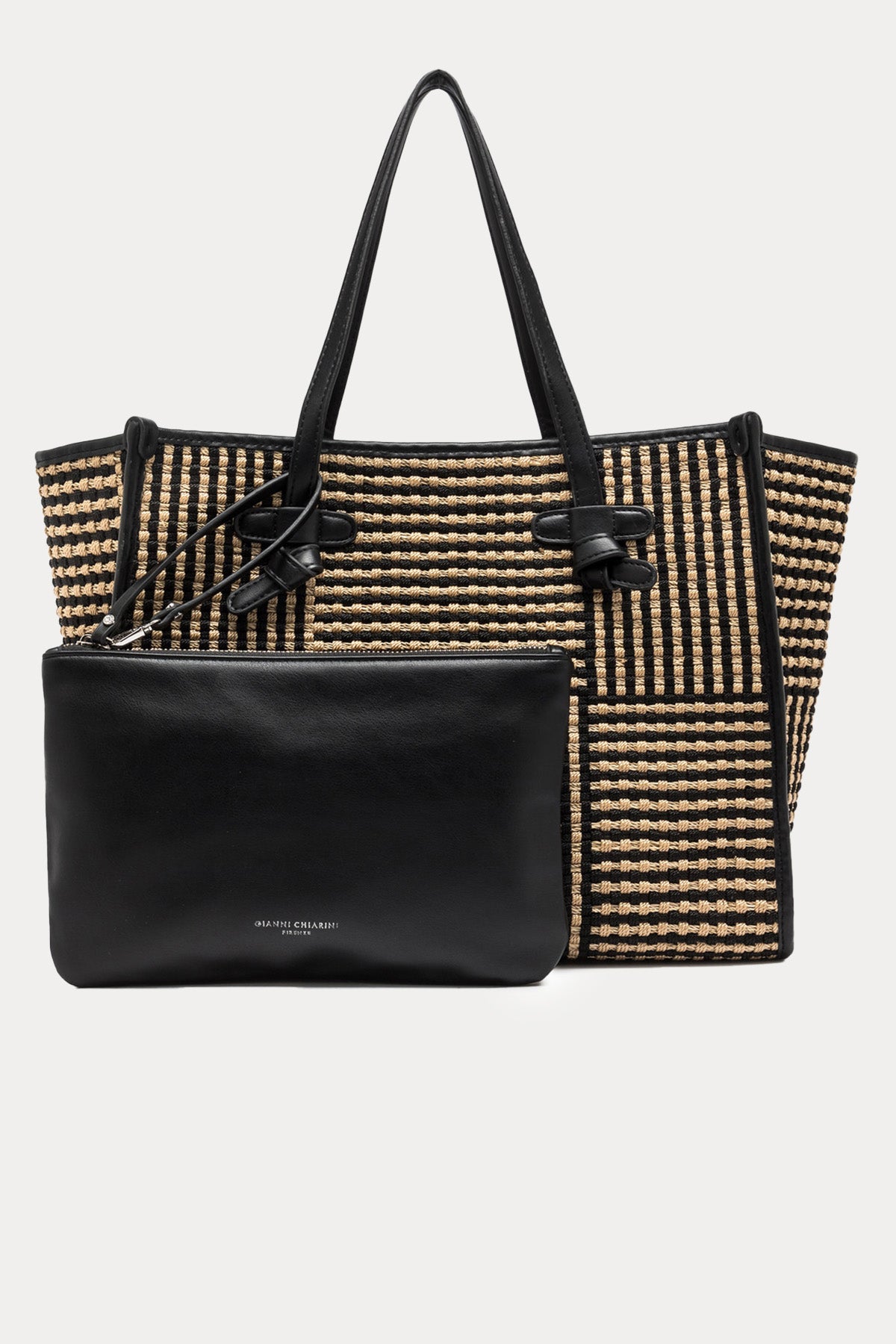 Gianni Chiarini Marcella El Dokuma Hasır Örgü Shopping Bag Çanta-Çanta-Libas