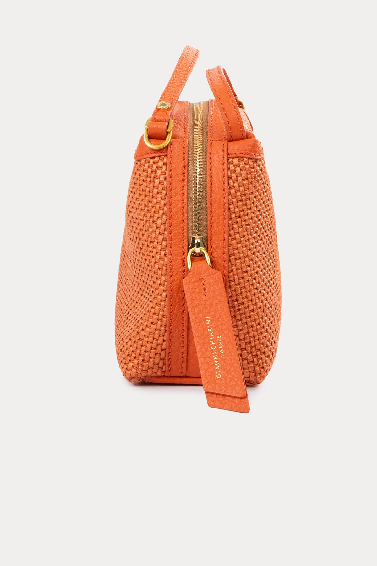 Gianni Chiarini Alifa Deri Kombinasyonlu Rafya Örgü El Çantası