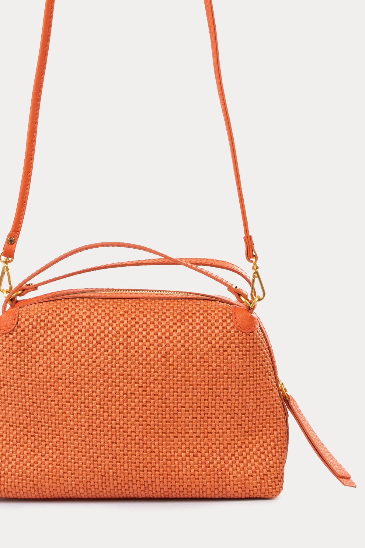 Gianni Chiarini Alifa Deri Kombinasyonlu Rafya Örgü El Çantası