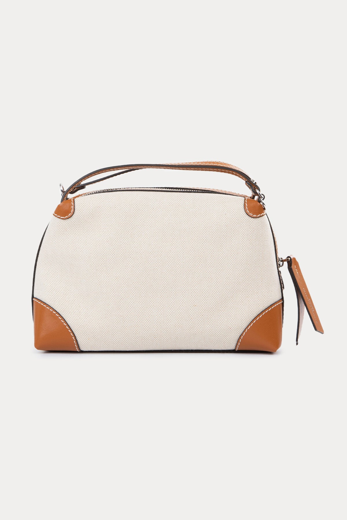 Gianni Chiarini Alifa Deri Kombinasyonlu Rafya Kumaş El Çantası