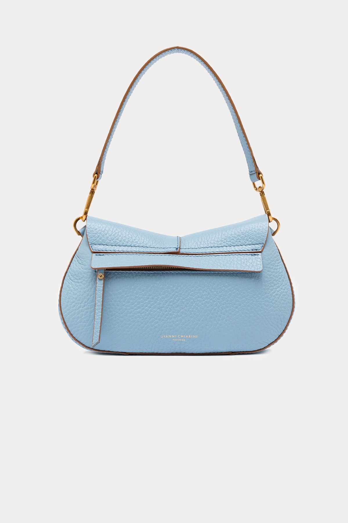 Gianni Chiarini Helena Round Geniş Askılı Deri Omuz Çantası