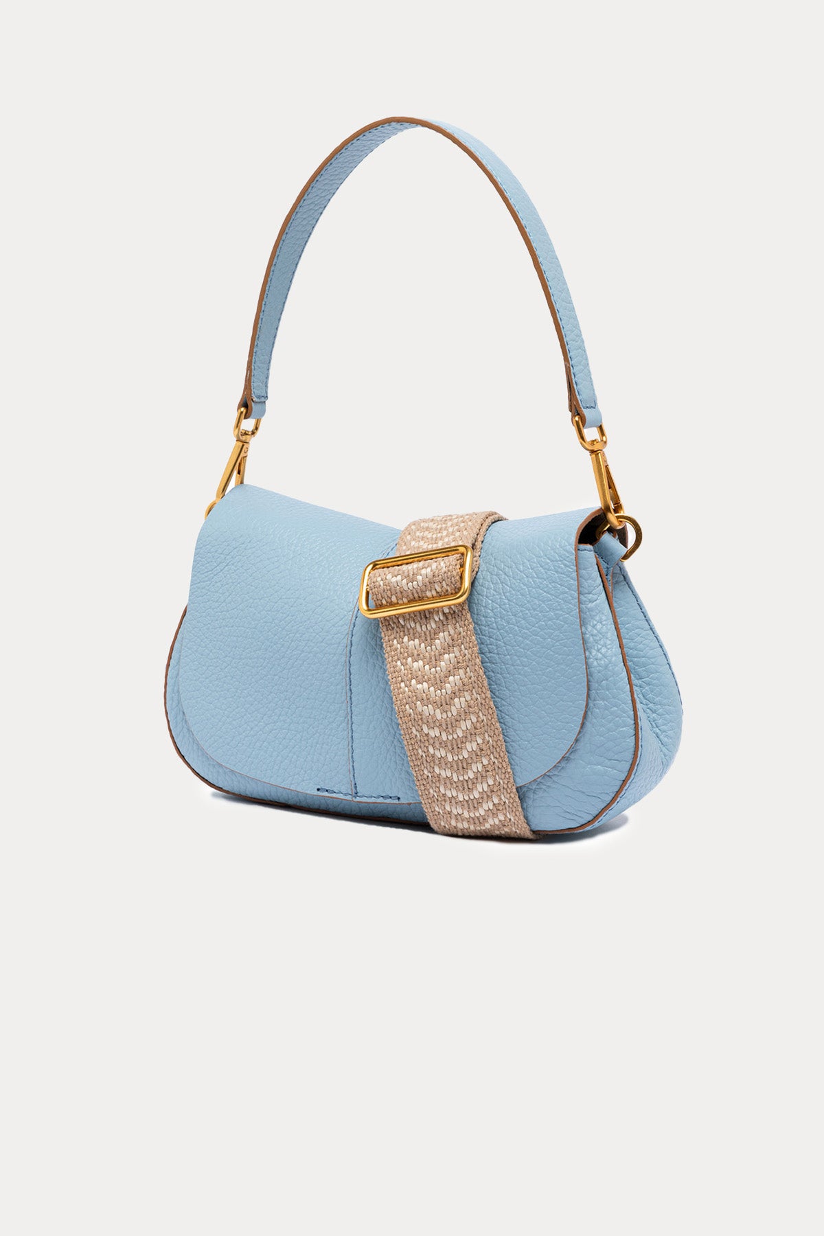 Gianni Chiarini Helena Round Geniş Askılı Deri Omuz Çantası